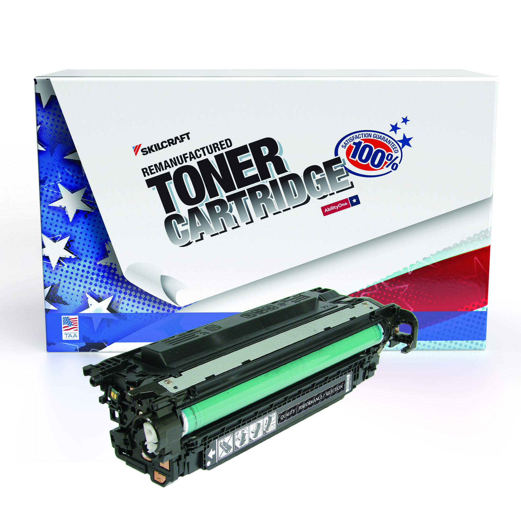 Toner Cartridge, LaserJet, Remanufactured, HP 504A Series, Black, Page Yield 5000 - Each