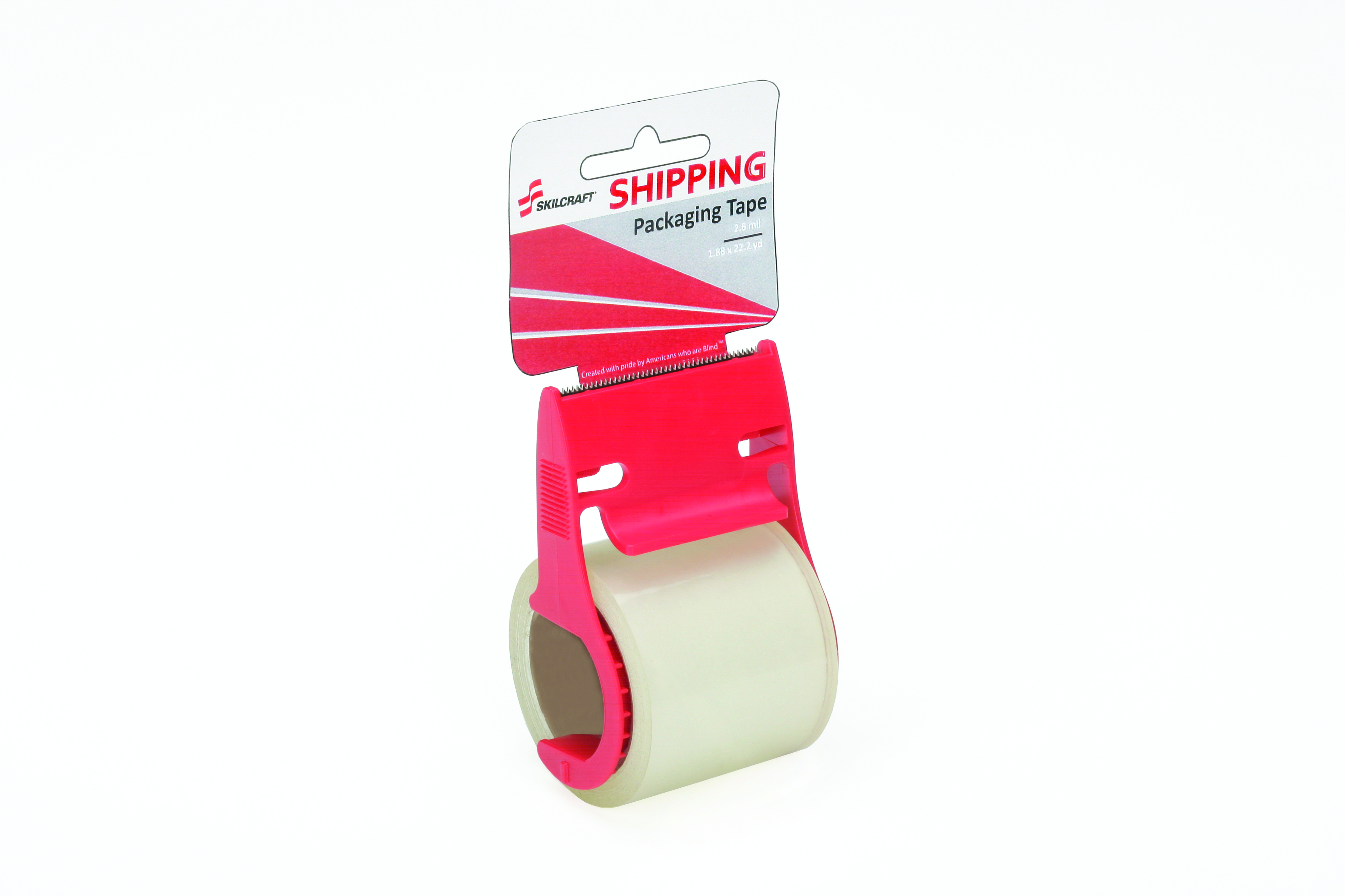 Tape, Packaging, 1-1/2" Core, with Dispenser, 1.88" x 22 yards, Clear - Each