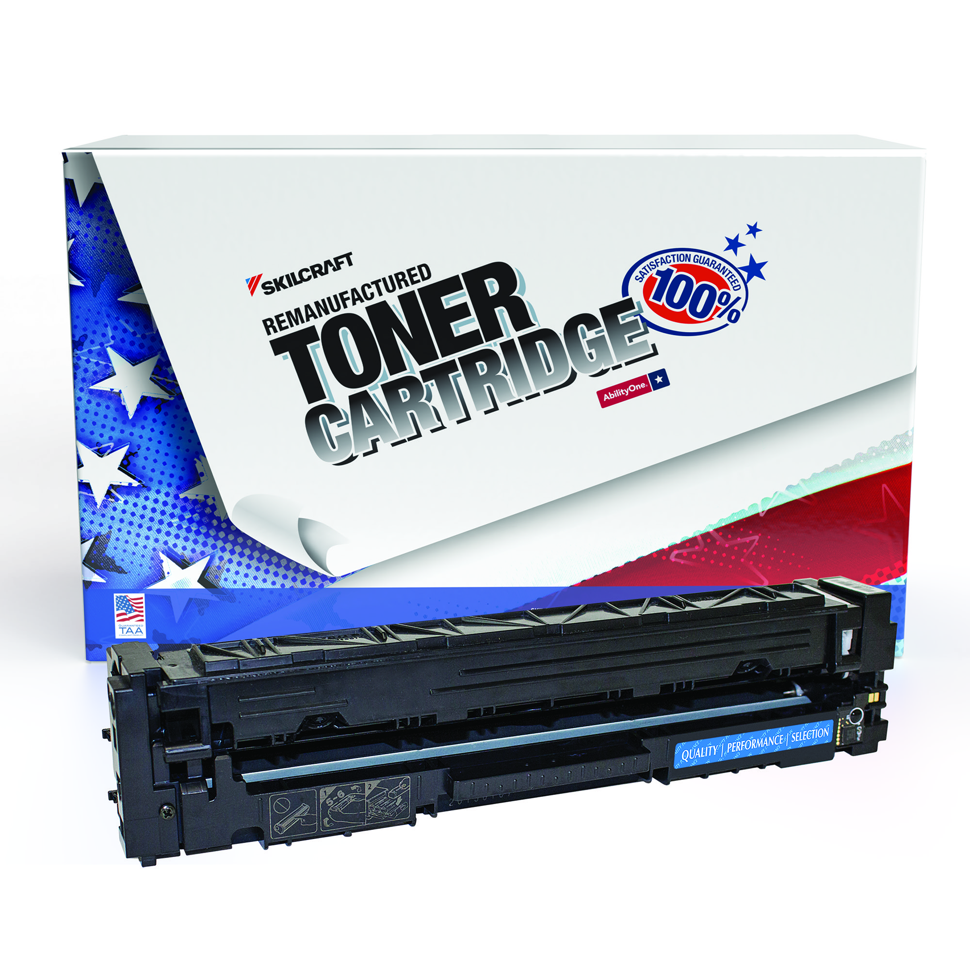 Toner Cartridge, Remanufactured, HP 201A Series, Cyan Ink - Each