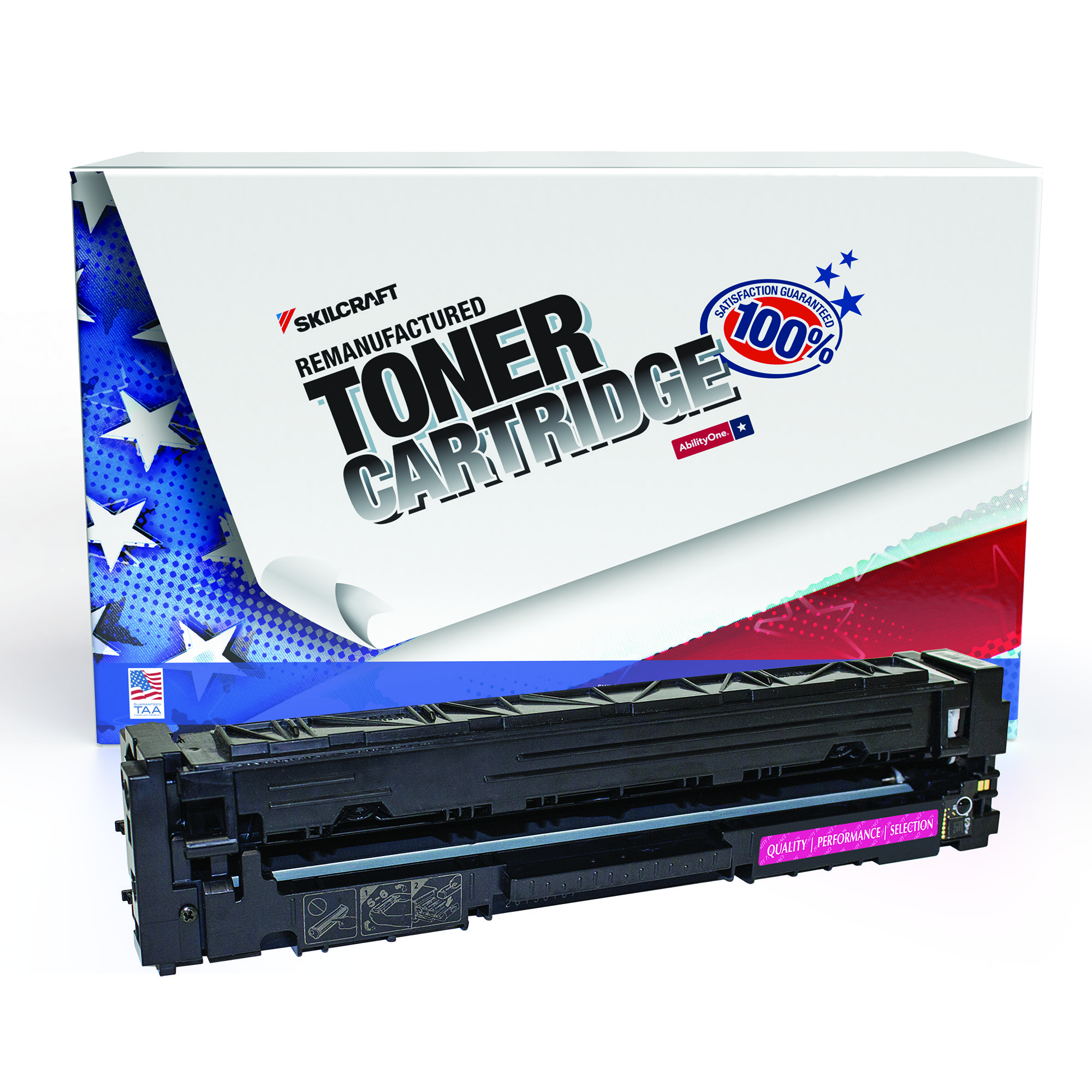 Toner Cartridge, Remanufactured, HP 201A Series, Magenta Ink - Each