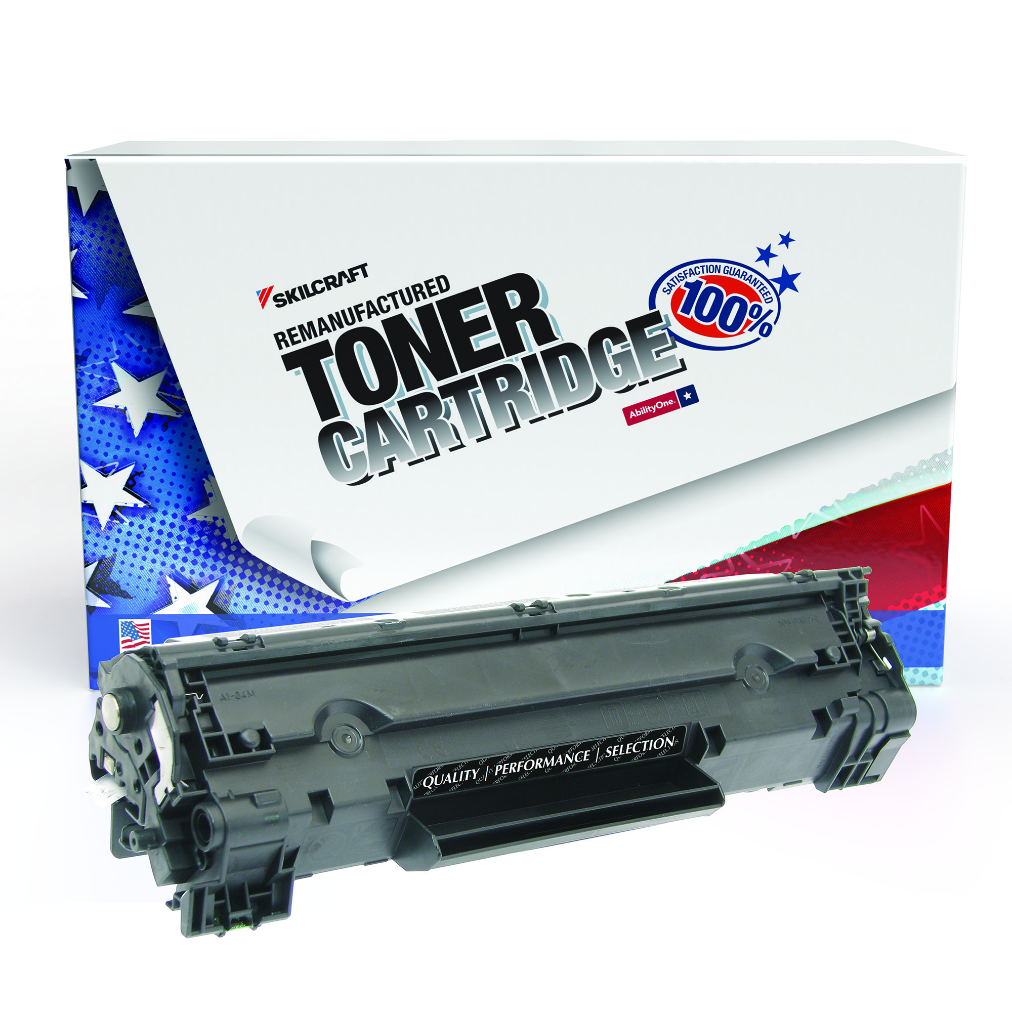 Toner Cartridge, Remanufactured, HP 83A Series, Black Ink - Each