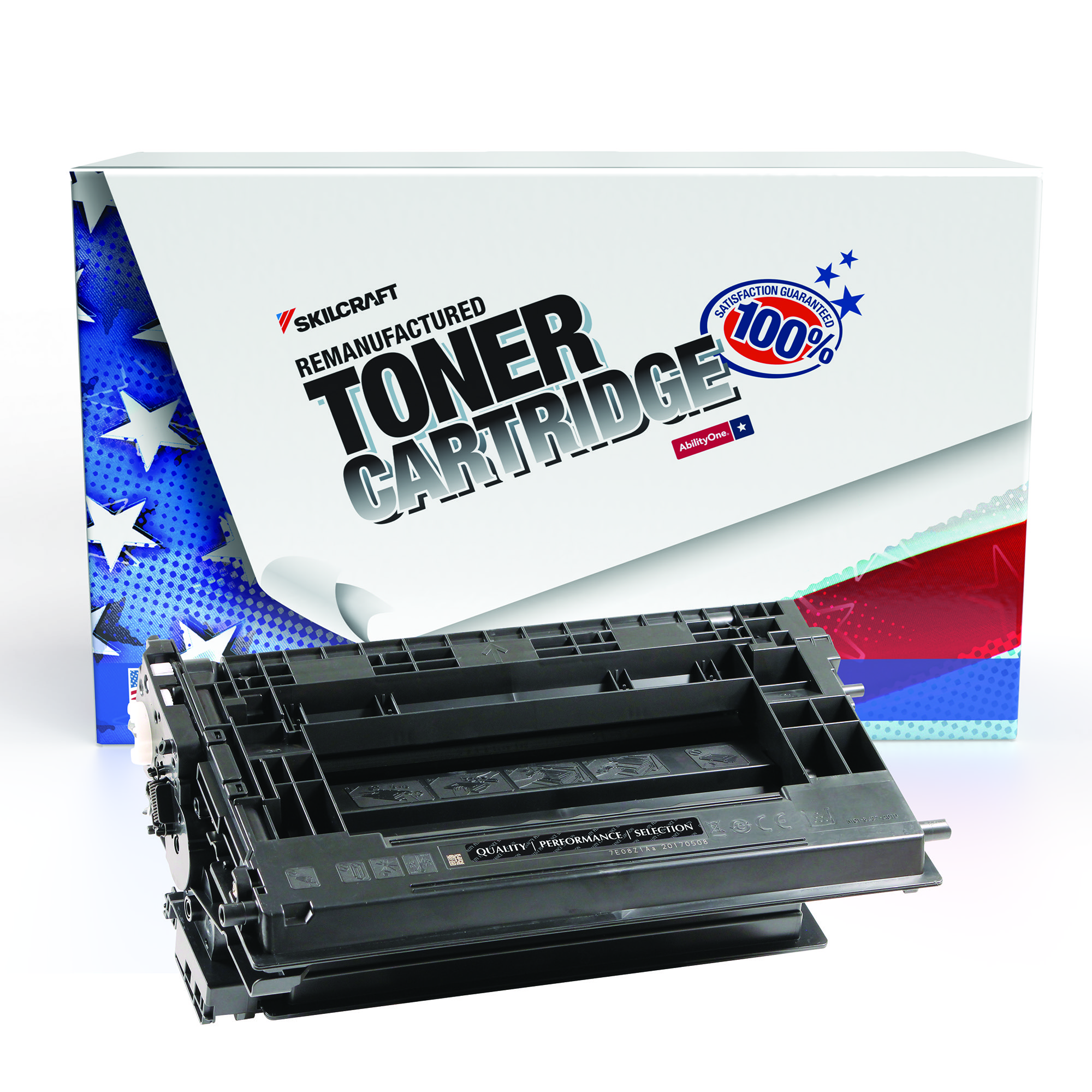Toner Cartridge, Remanufactured, HP 37A Series, Black Ink - Each