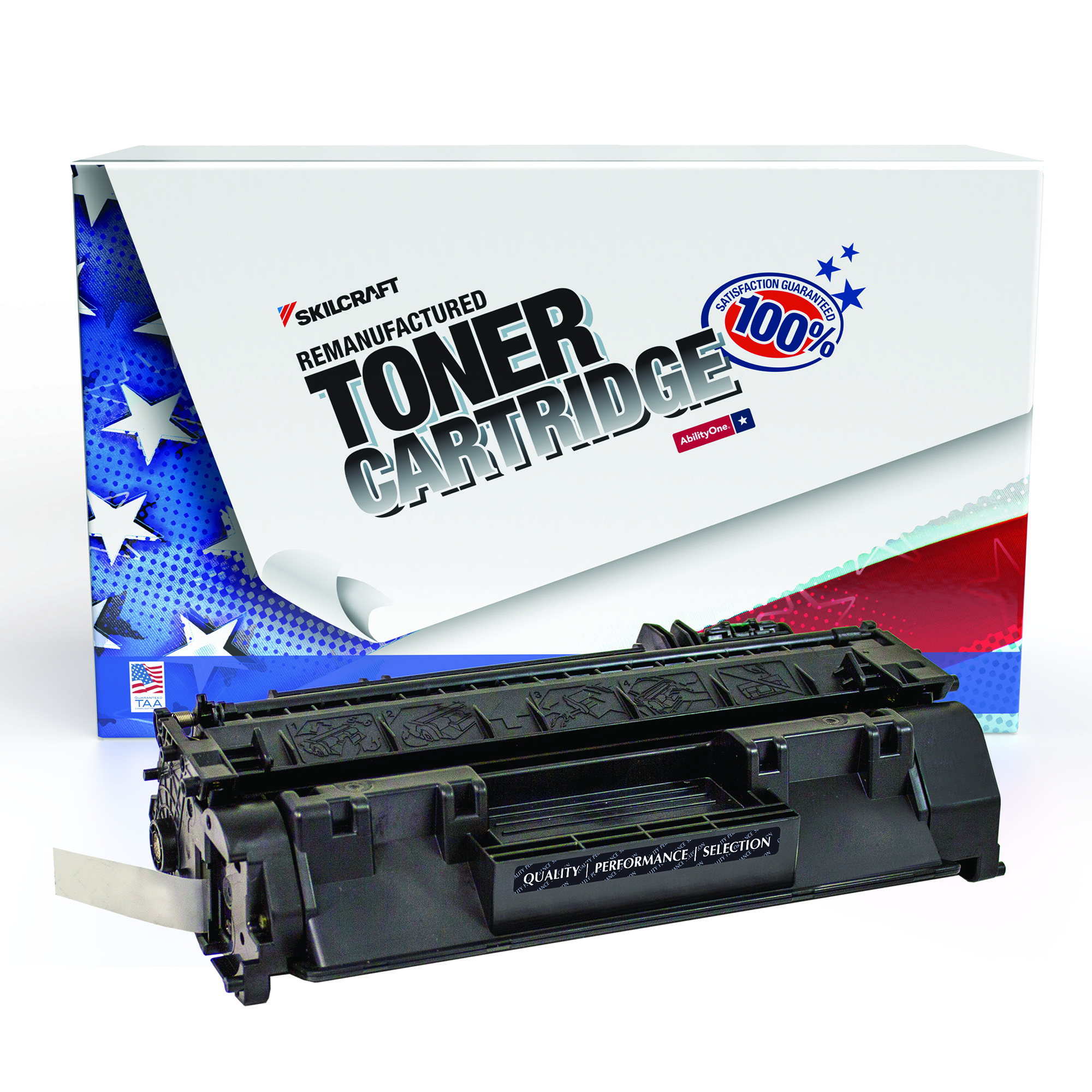 Toner Cartridge, LaserJet, Remanufactured, HP 05A, Black, Page Yield 2300 - Each
