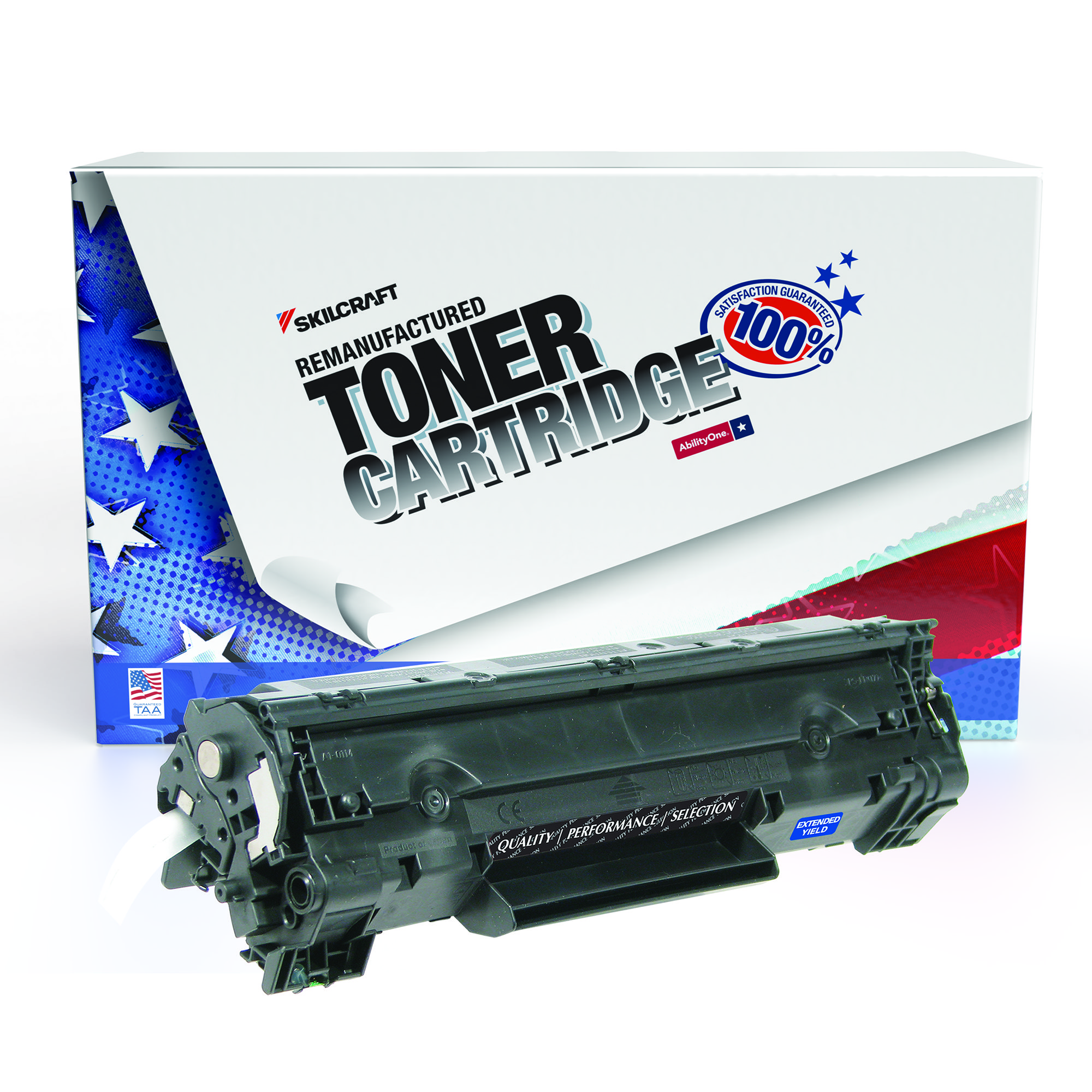 Toner Cartridge, LaserJet, Remanufactured, HP 36X, Black, Page Yield 3000 - Each