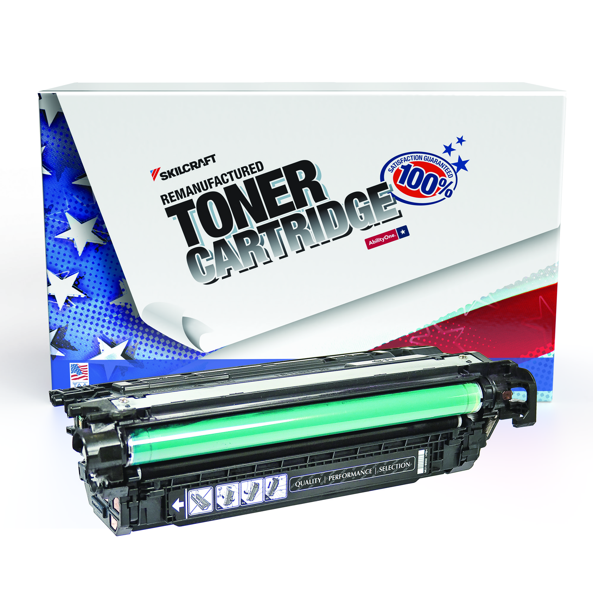 Toner Cartridge, Remanufactured, HP 653X Series, Black Ink - Each