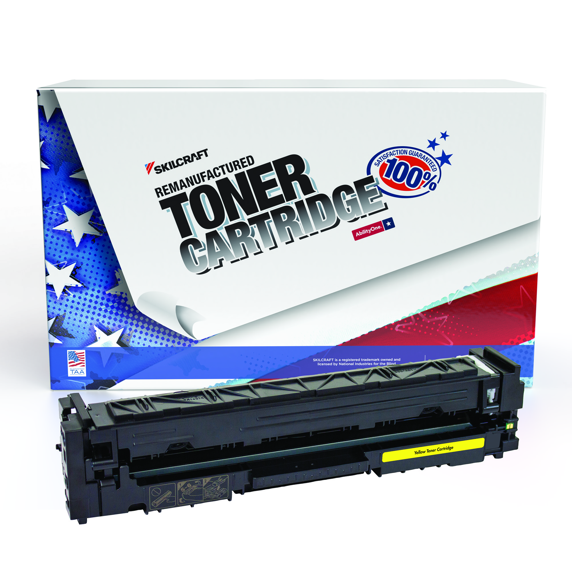 Toner Cartridge, Remanufactured, HP 202X Series, Yellow Ink - Each