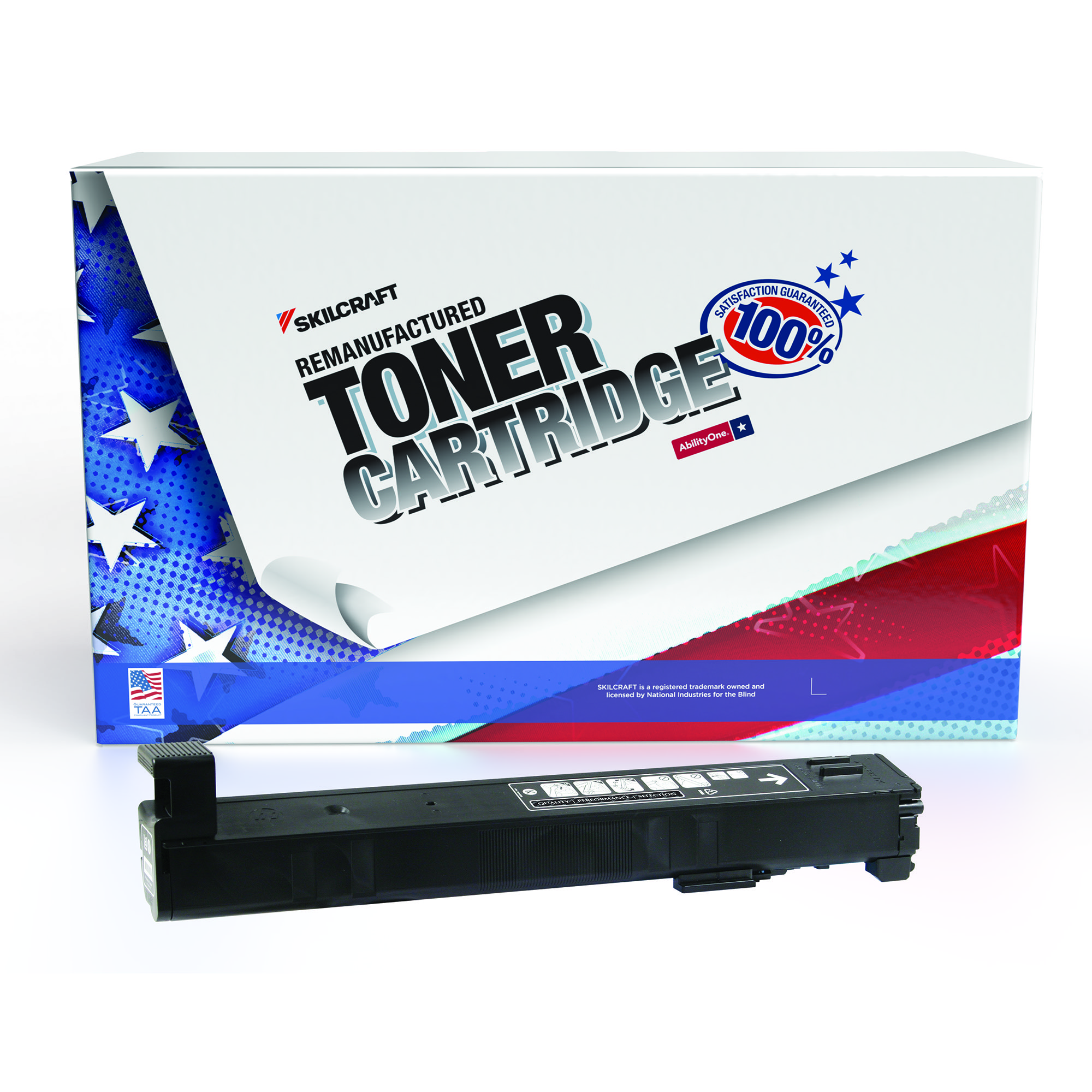 Toner Cartridge, Remanufactured, HP 827A Series, Black Ink - Each
