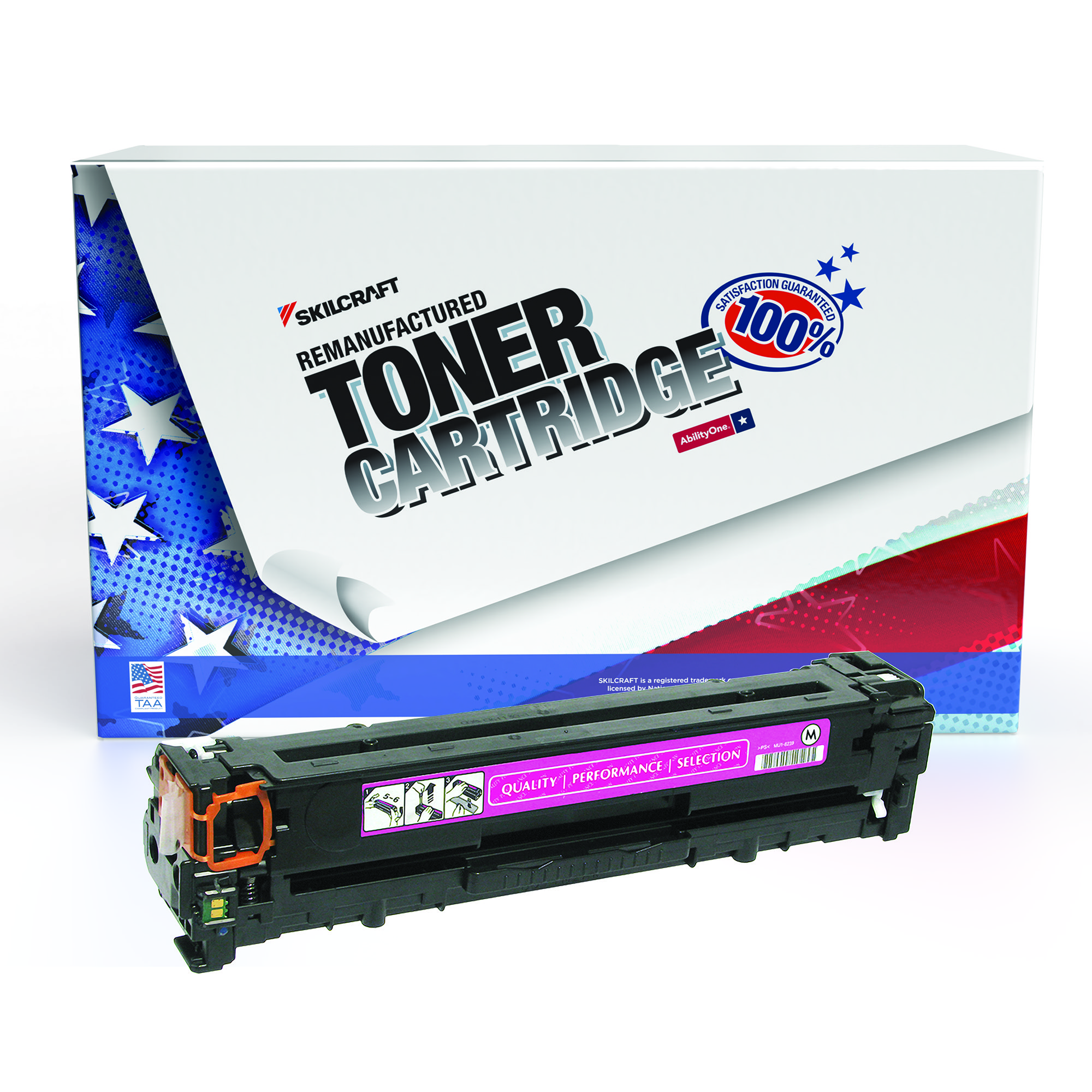 Toner Cartridge, LaserJet, Remanufactured, HP 125A Series, Magenta, Page Yield 1400 - Each