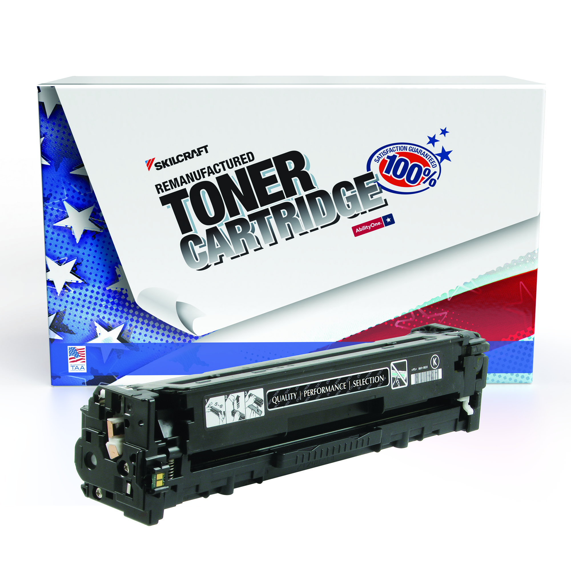 Toner Cartridge, LaserJet, Remanufactured, HP 131X, Black, Page Yield 2400 - Each