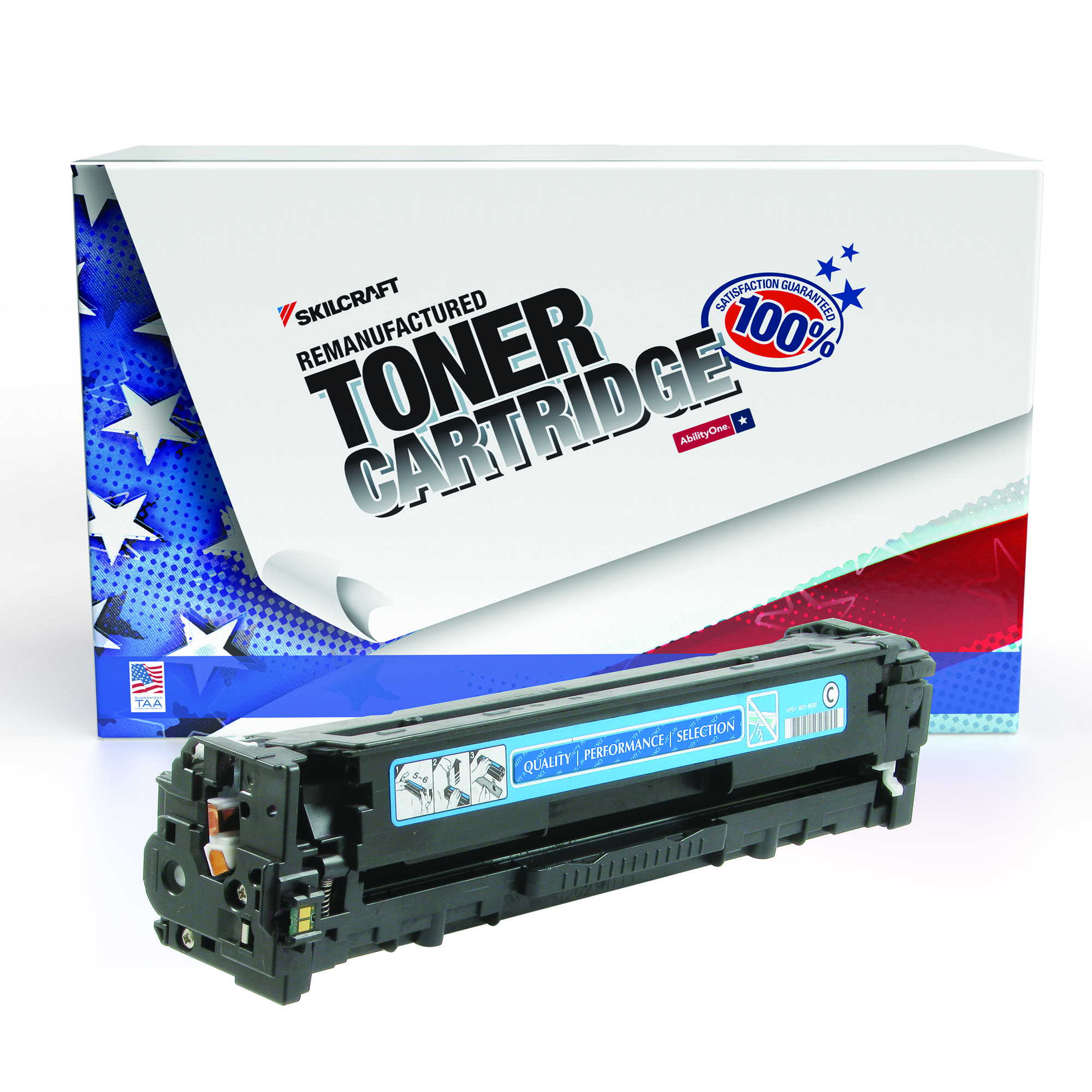 Toner Cartridge, LaserJet, Remanufactured, HP 131A Series, Cyan, Page Yield 1800 - Each