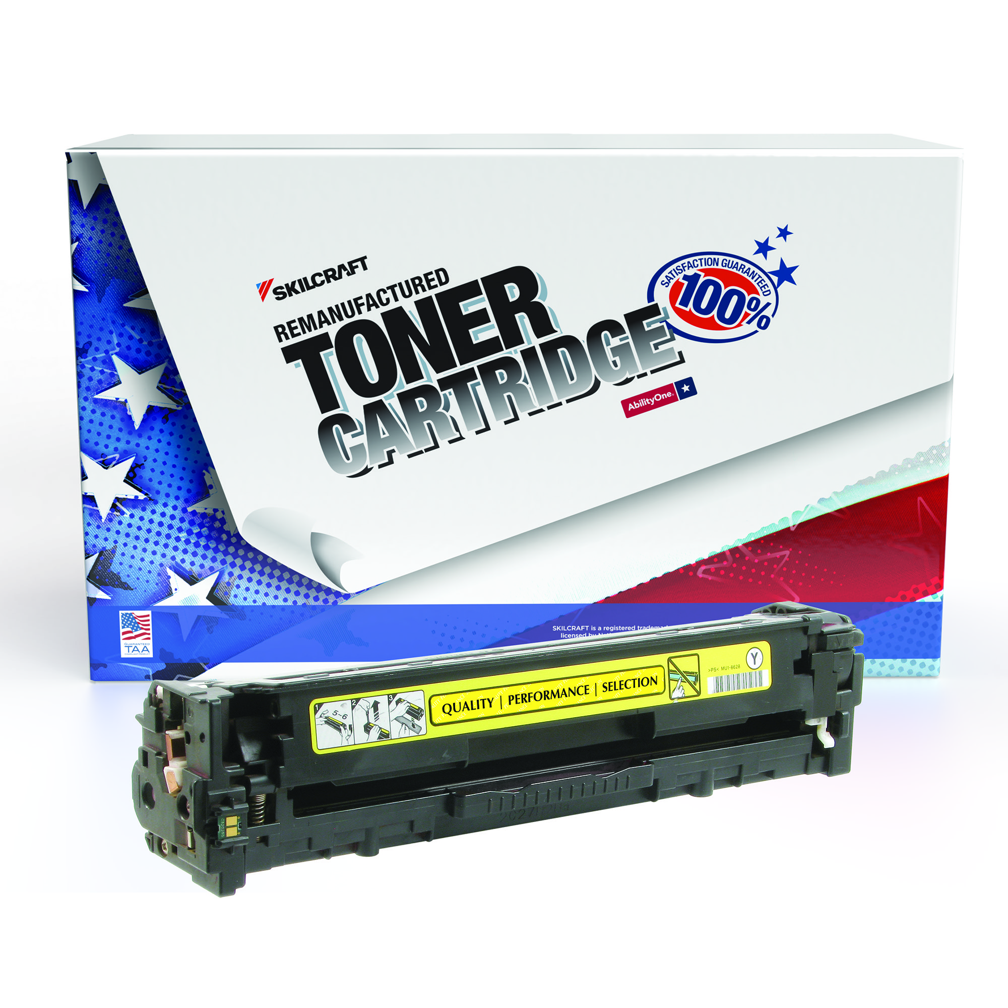 Toner Cartridge, LaserJet, Remanufactured, HP 131A Series, Yellow, Page Yield 1800 - Each