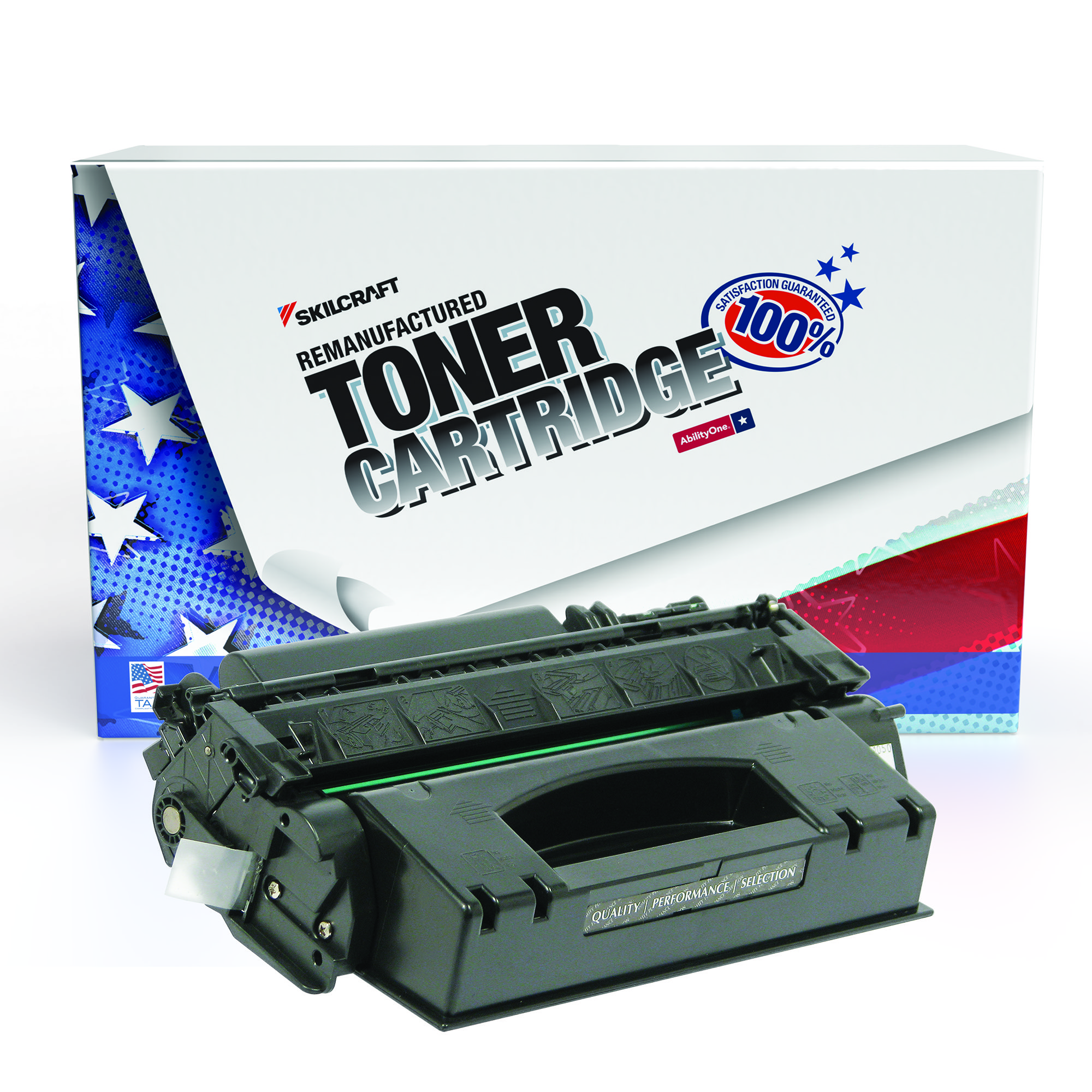 Toner Cartridge, LaserJet, Remanufactured, HP 53X, Black, Page Yield 7000 - Each