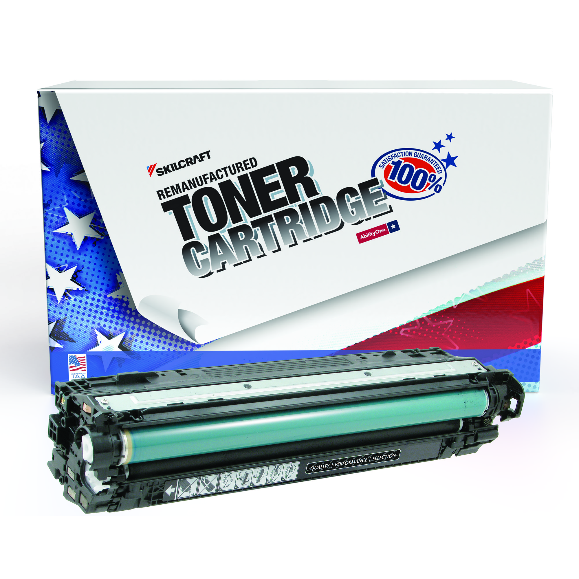 Toner Cartridge, Remanufactured, HP CE740A, Black - Each