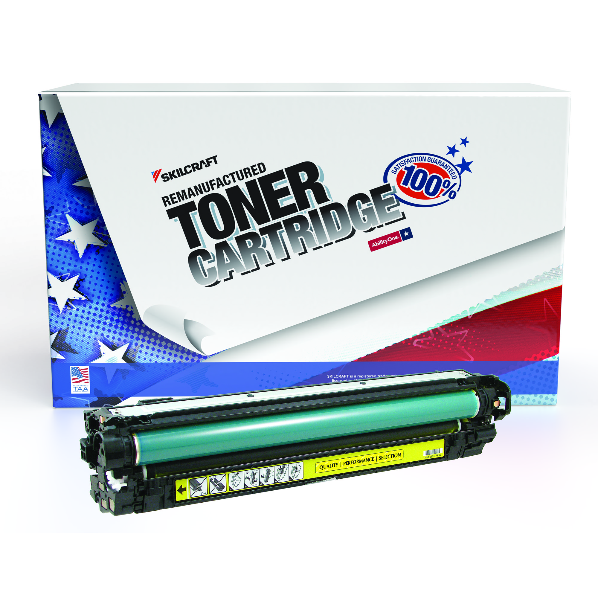 Toner Cartridge, LaserJet, Remanufactured, HP 650A Series, Yellow, Page Yield 15000 - Each