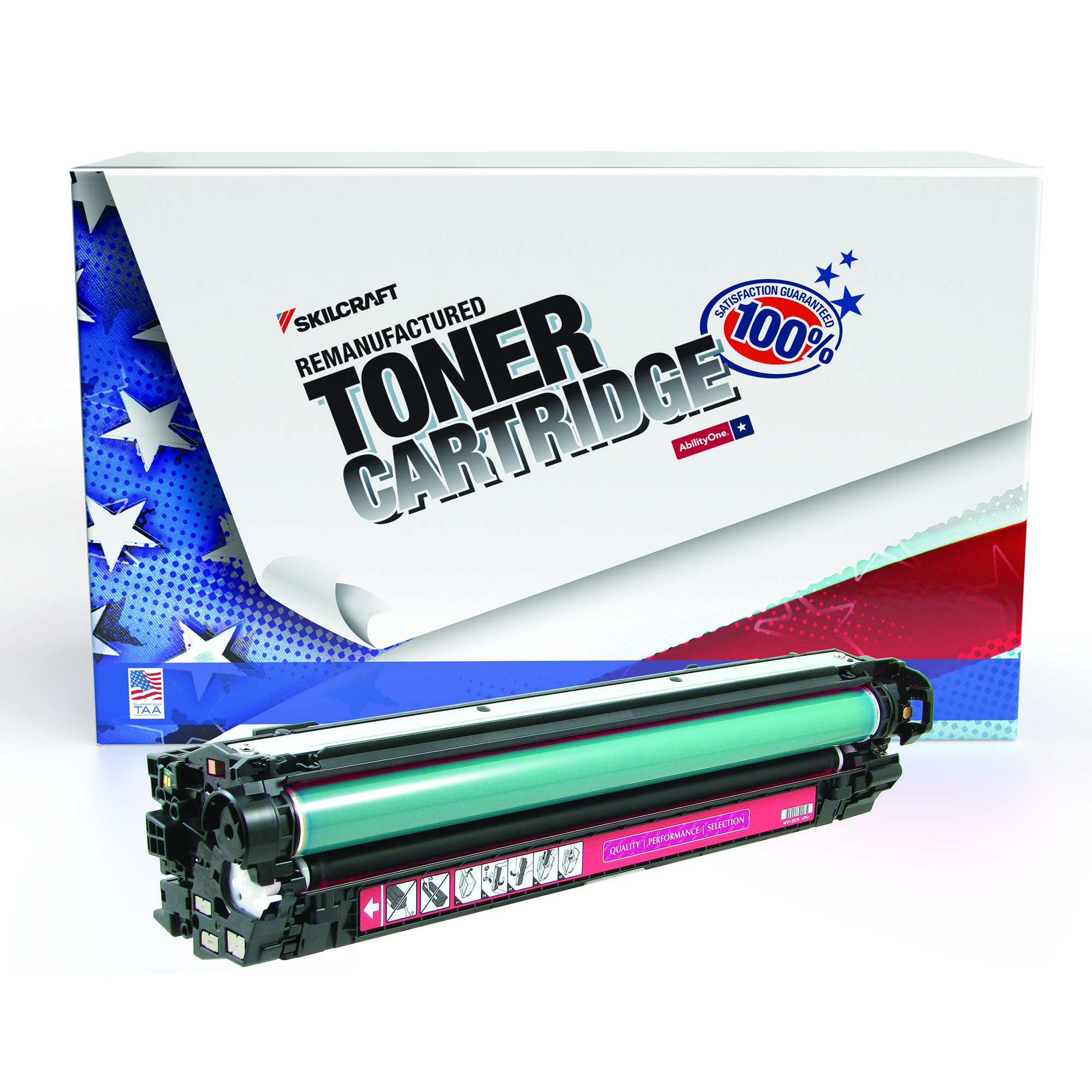 Toner Cartridge, LaserJet, Remanufactured, HP 650A Series, Magenta, Page Yield 15000 - Each