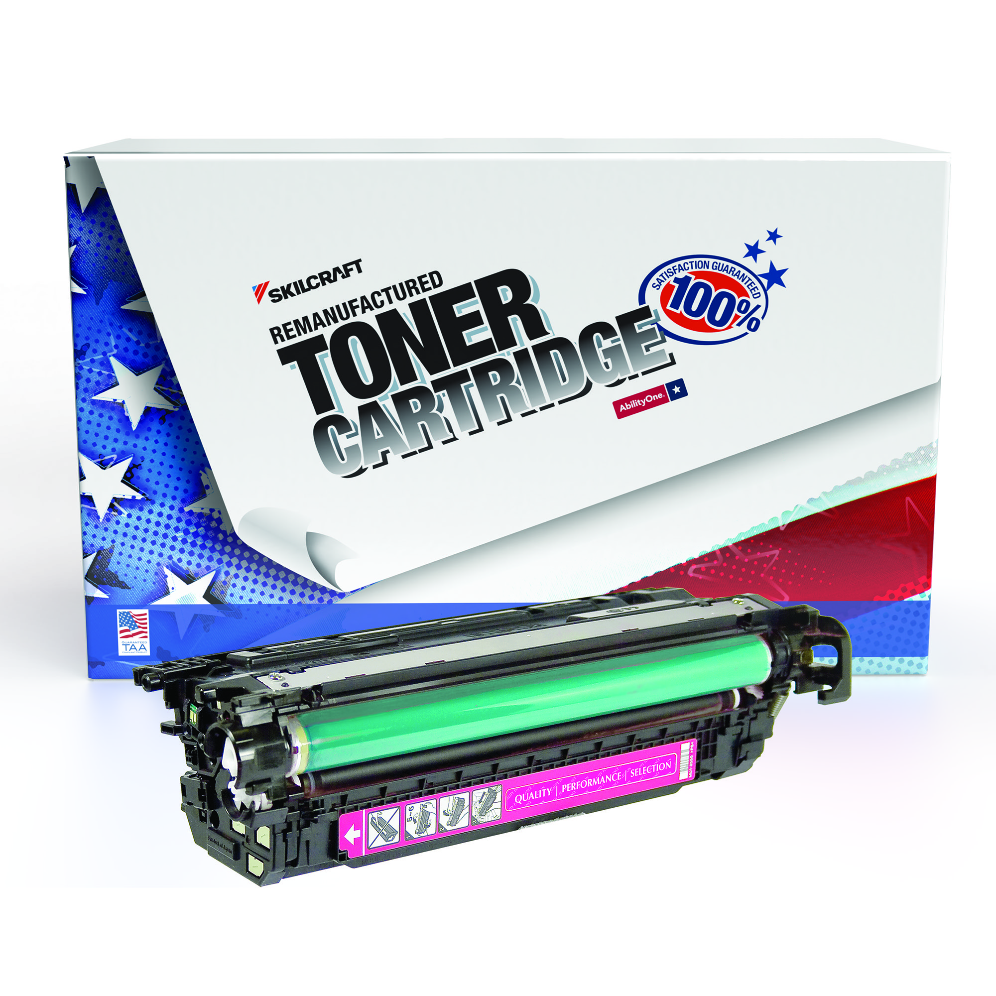 Toner Cartridge, LaserJet, Remanufactured, HP 646A Series, Magenta, Page Yield 12500 - Each