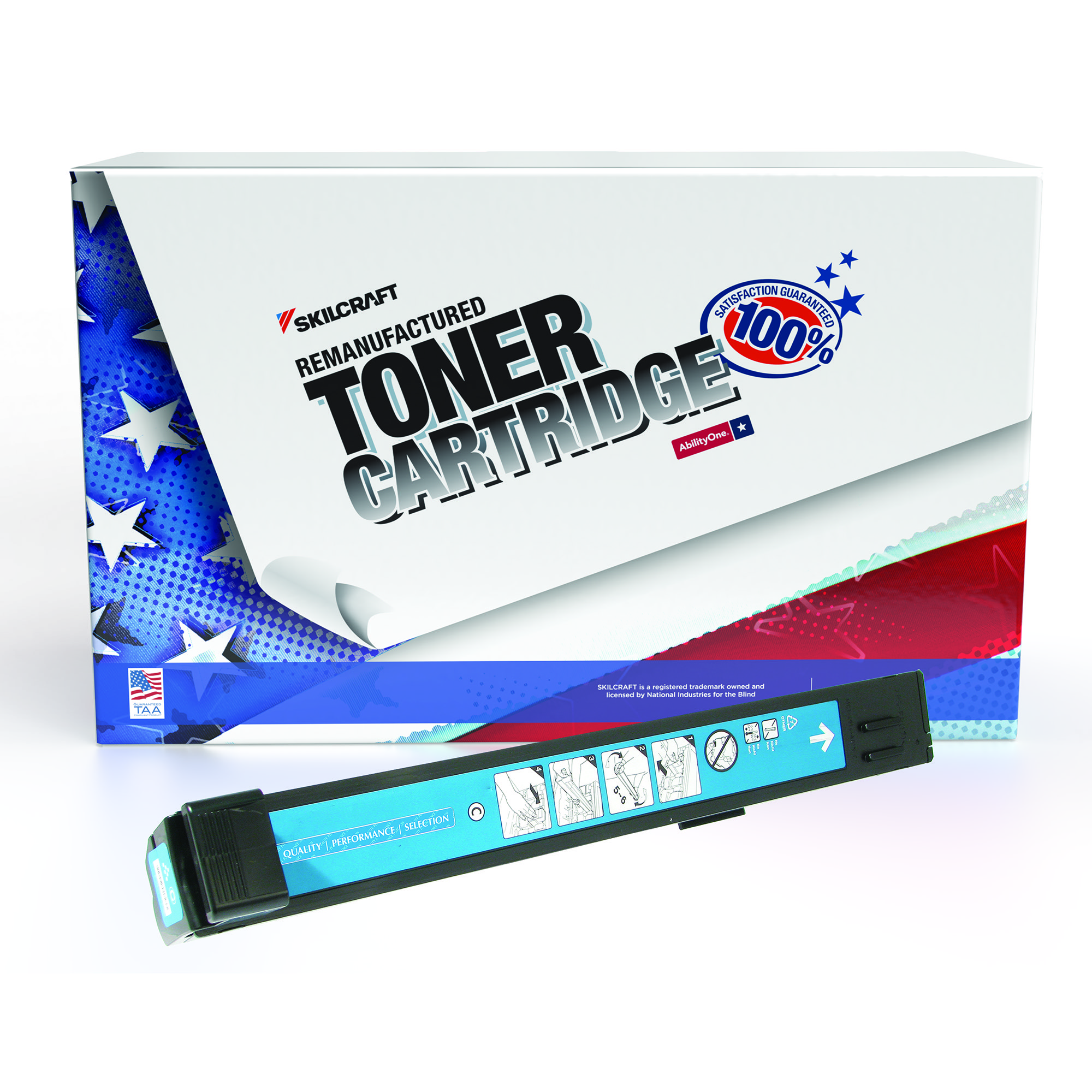 Toner Cartridge, LaserJet, Remanufactured, HP 824A Series, Cyan, Page Yield 21000 - Each