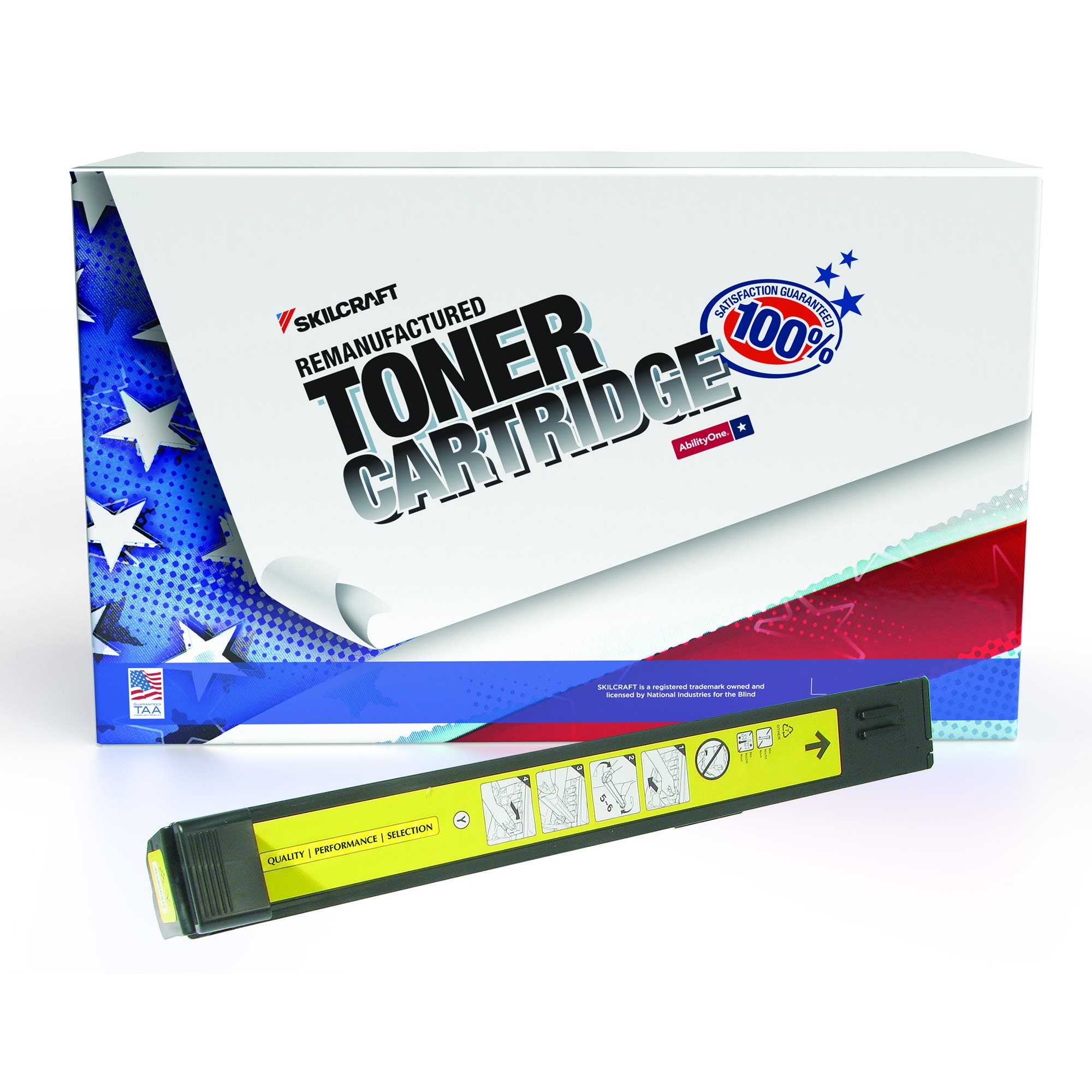 Toner Cartridge, LaserJet, Remanufactured, HP 824A Series, Yellow, Page Yield 21000 - Each