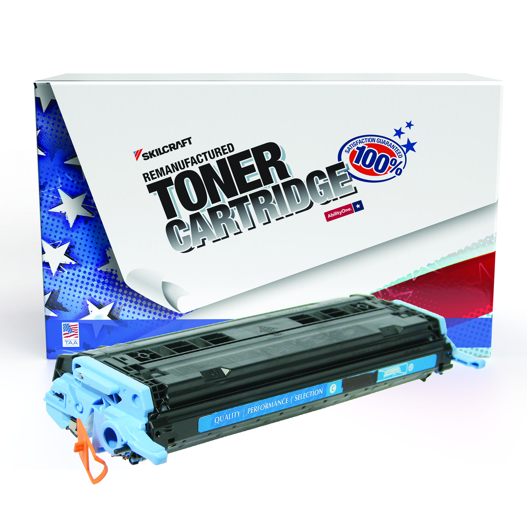 Toner Cartridge, LaserJet, Remanufactured, HP 124A Series, Cyan, Page Yield 2000 - Each