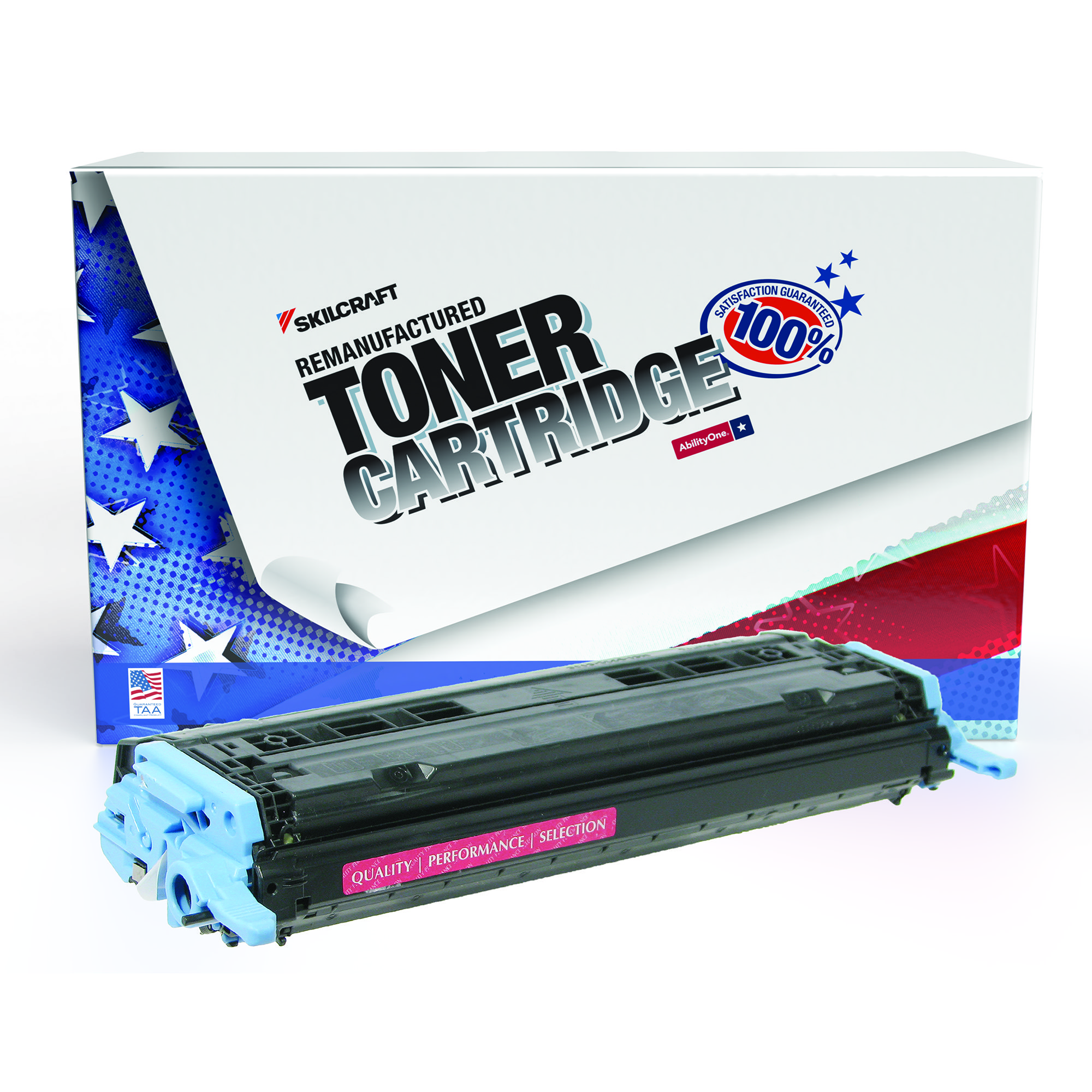 Toner Cartridge, LaserJet, Remanufactured, HP 124A Series, Magenta, Page Yield 2000 - Each