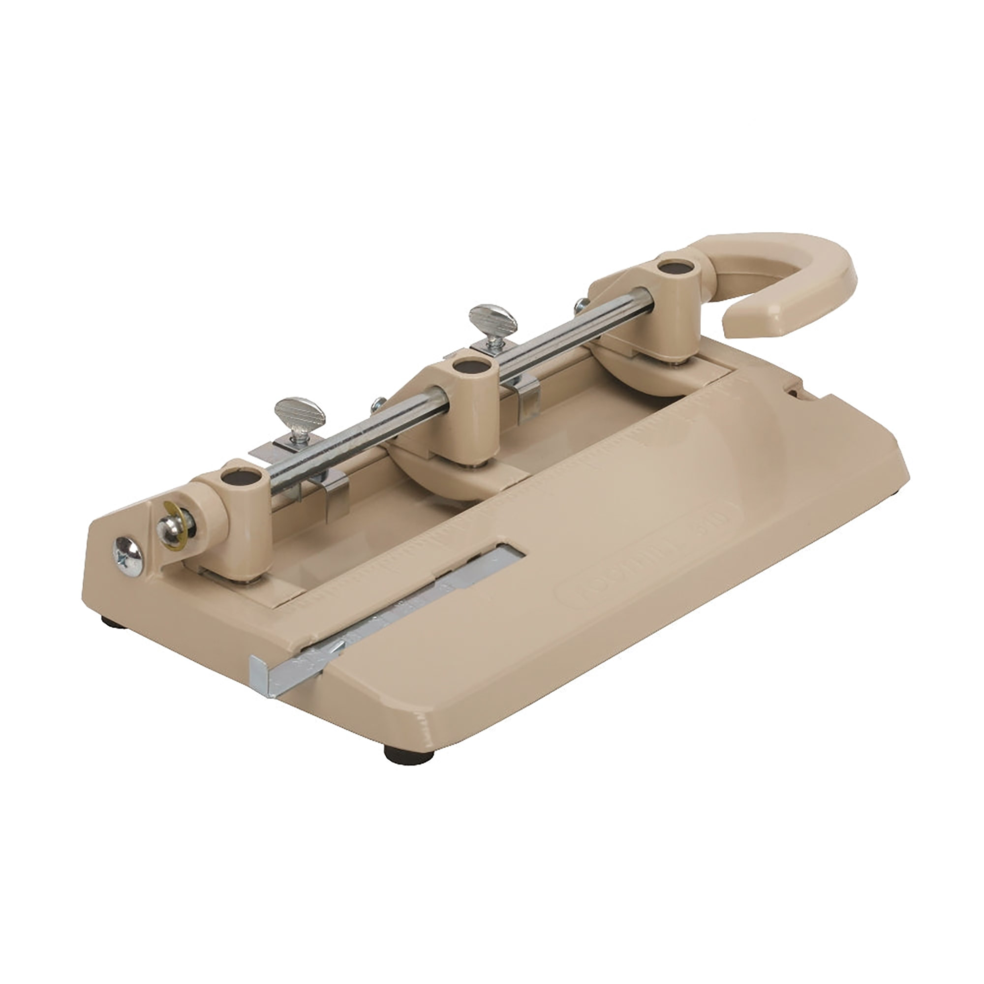 Perforator, Paper, Desk, 3-Hole, Heavy Duty, 13/32", Beige - Each