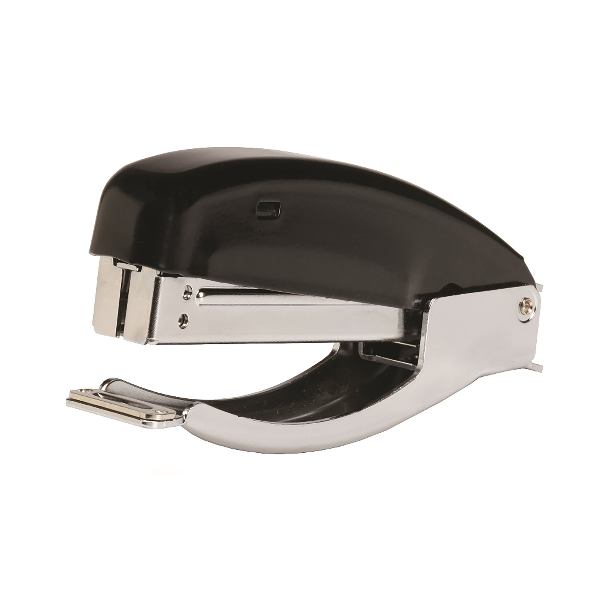 Stapler, Hand-Held Pliers Type, Half Strip, 15 Sheets, Silver/Black - 40/PK