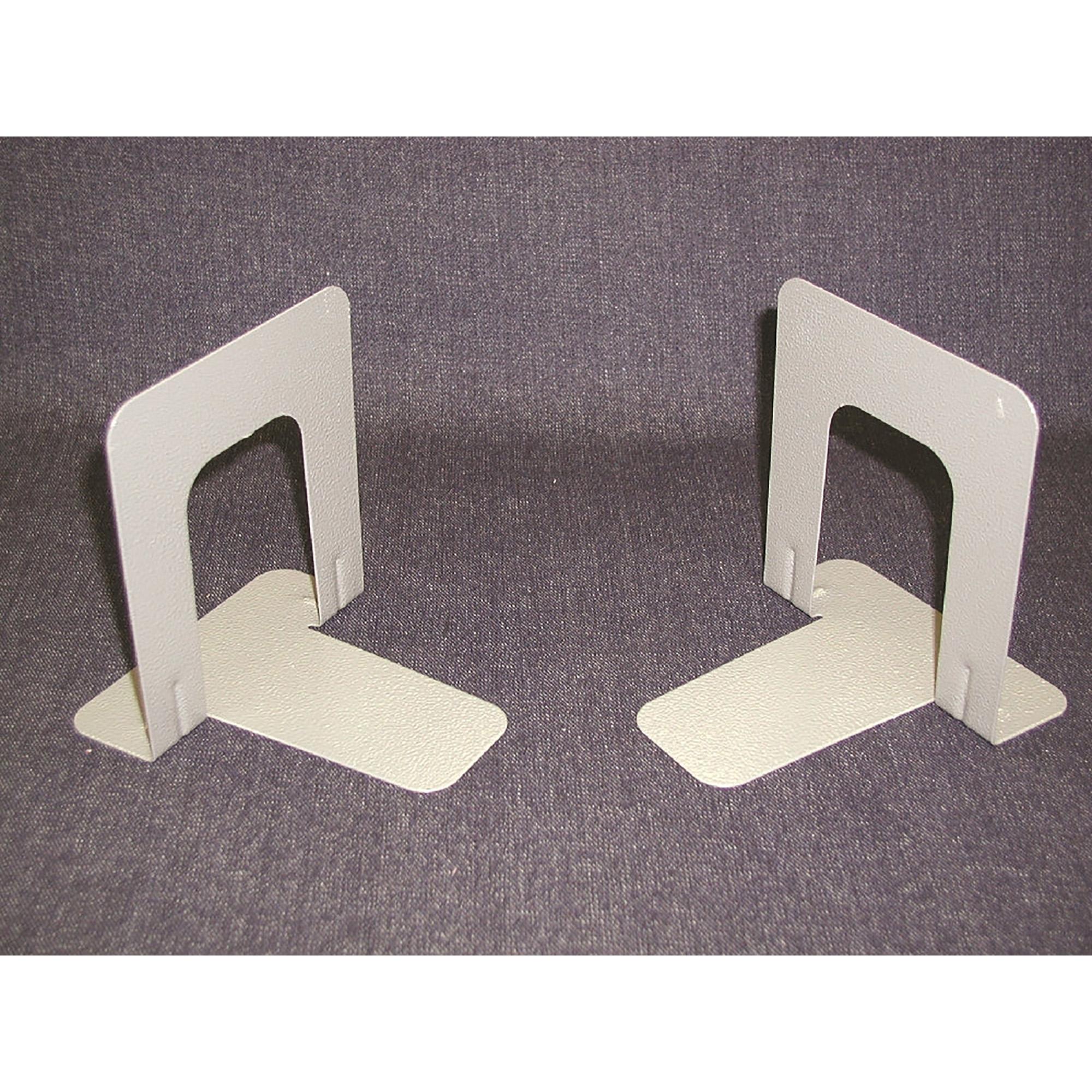 Bookends, 5 1/2" W x 4 3/4"H x 6"D, Gray - 2/PK