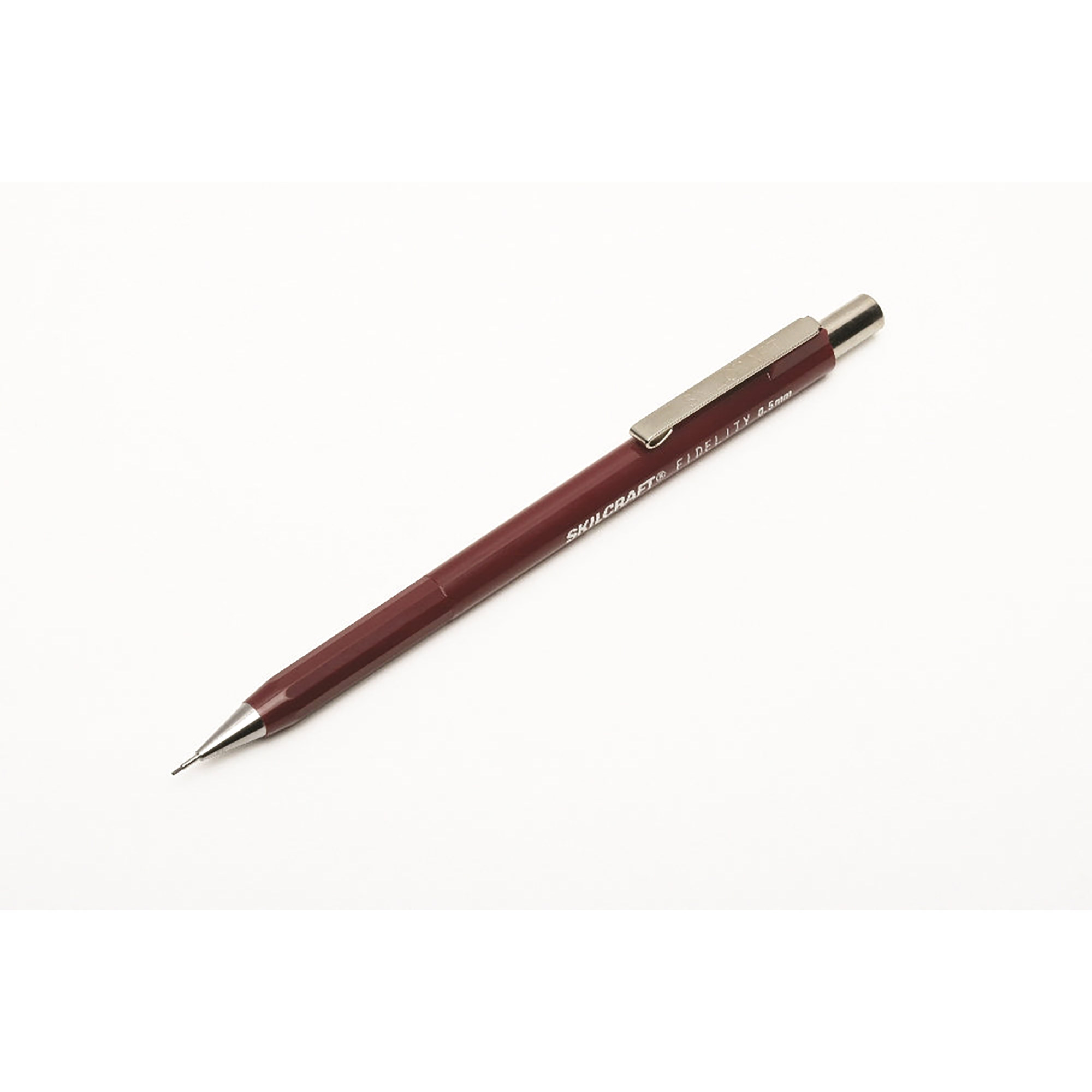 Pencil, Mechanical, Push Action, Burgundy, 0.5 Mm - 12/PK
