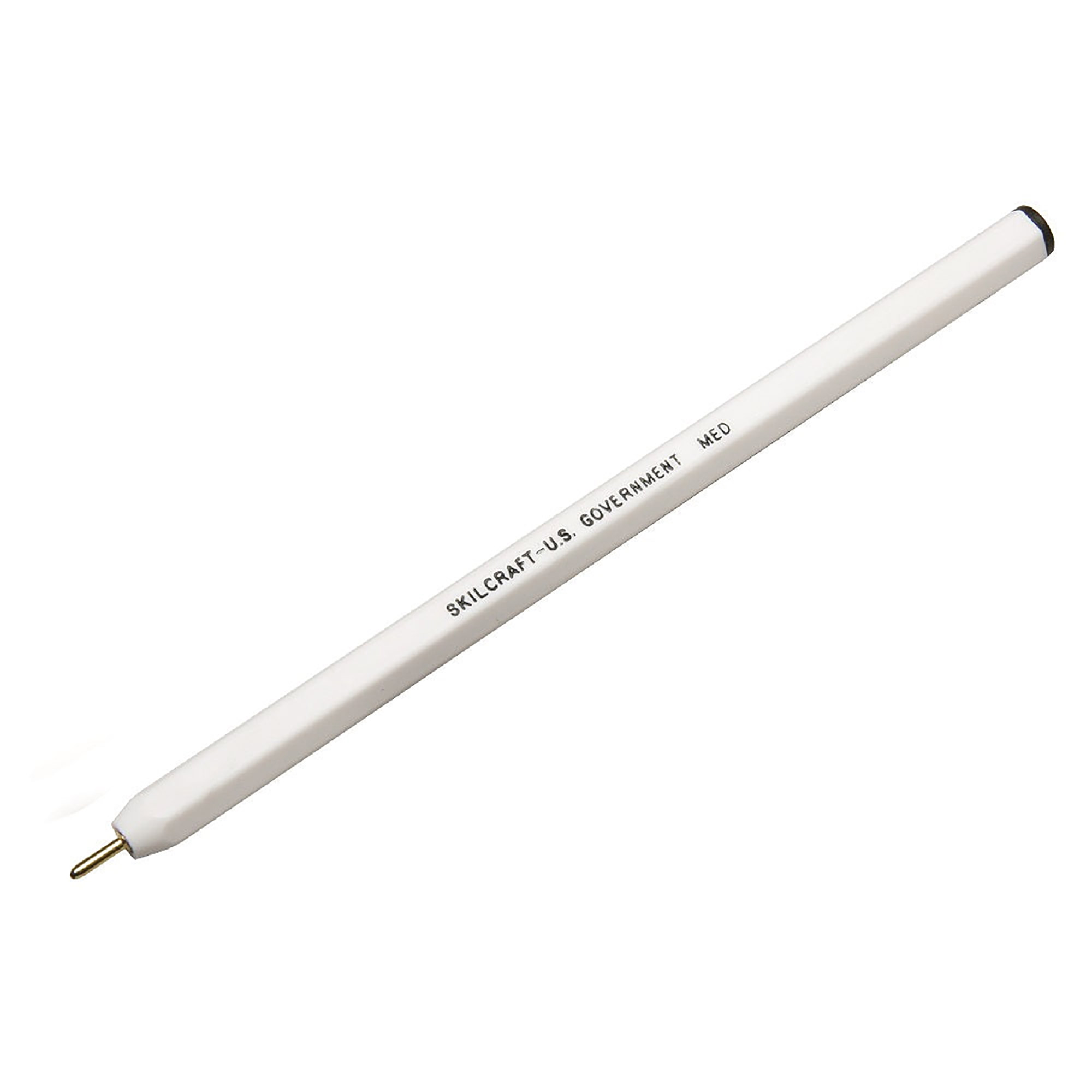 Pen, Ballpoint, Stick, Hexagonal Barrel, Black, Medium Point - 12/PK