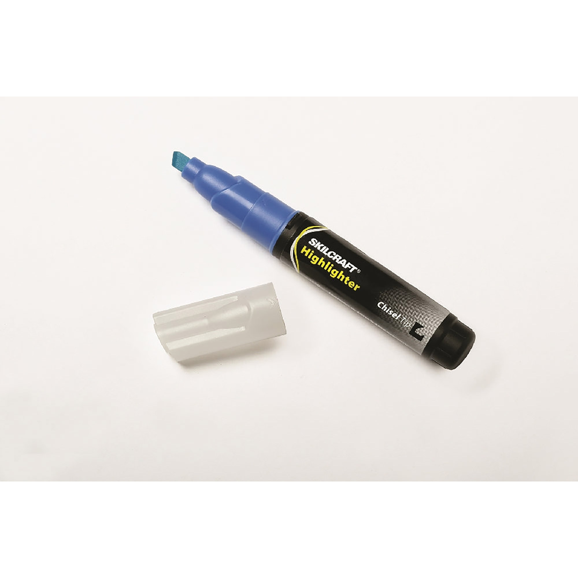Marker, Tube Type, Highlighter, Chisel Tip, Blue - 12/PK