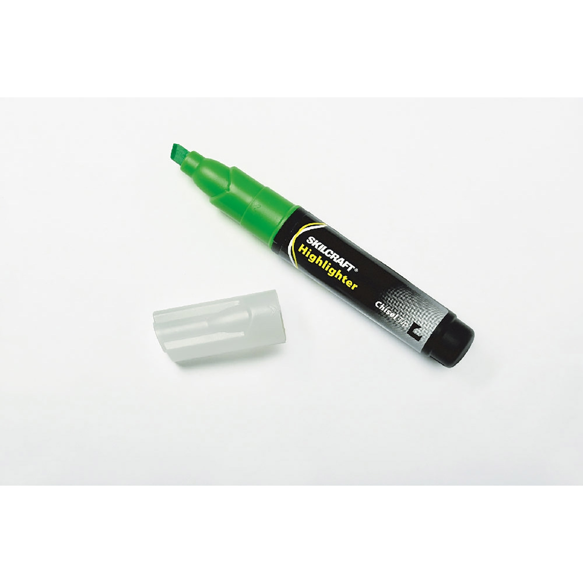 Marker, Tube Type, Highlighter, Chisel Tip, Green - 12/PK