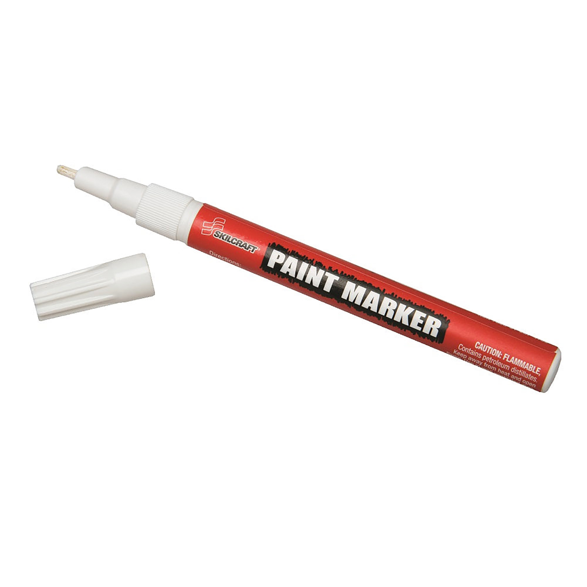 Marker, Paint, Oil Based, Fine Point, White - 12/PK