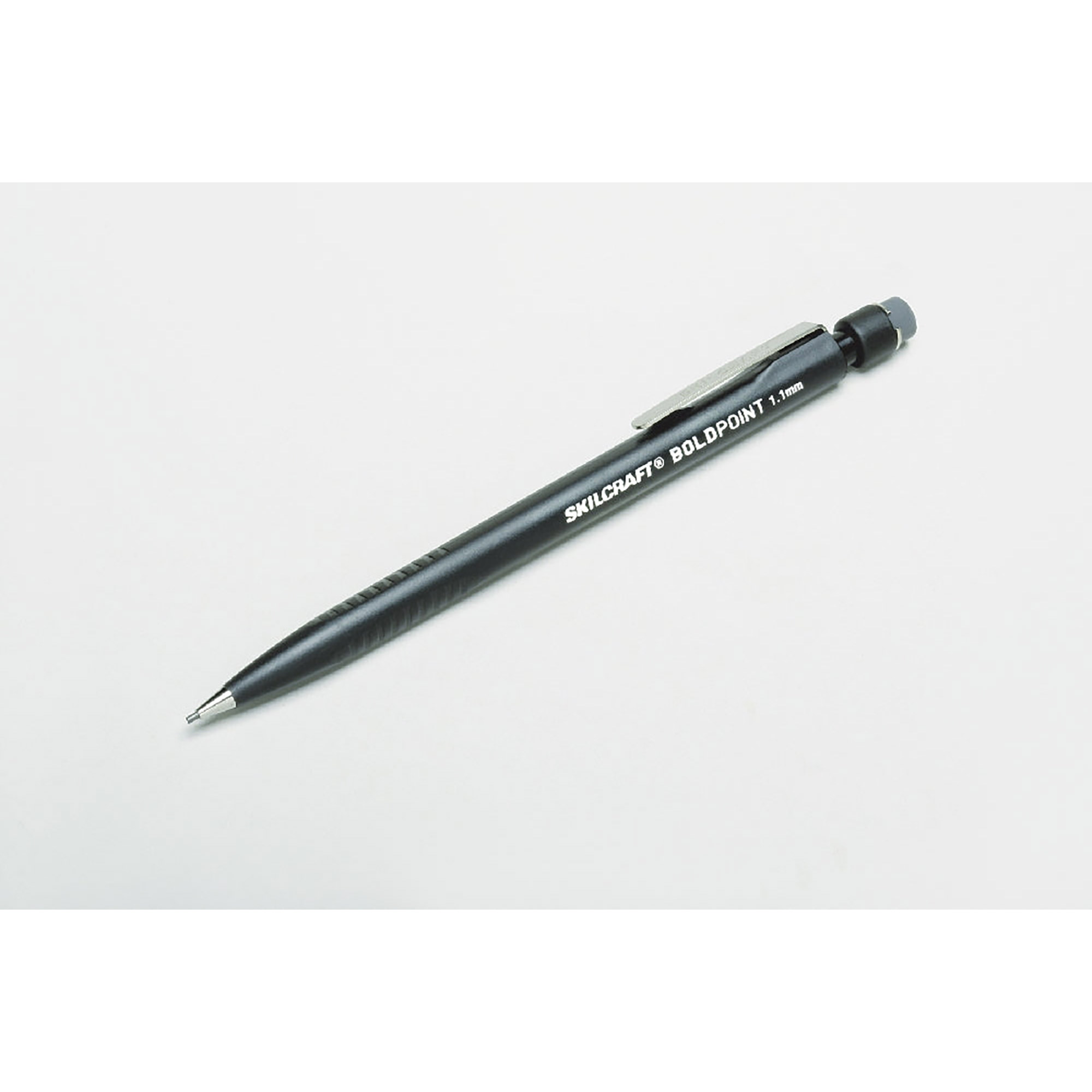 Pencil, Mechanical, Push Action, Black Barrel And Lead, Extra Bold Point (1.1 Mm) - 12/PK