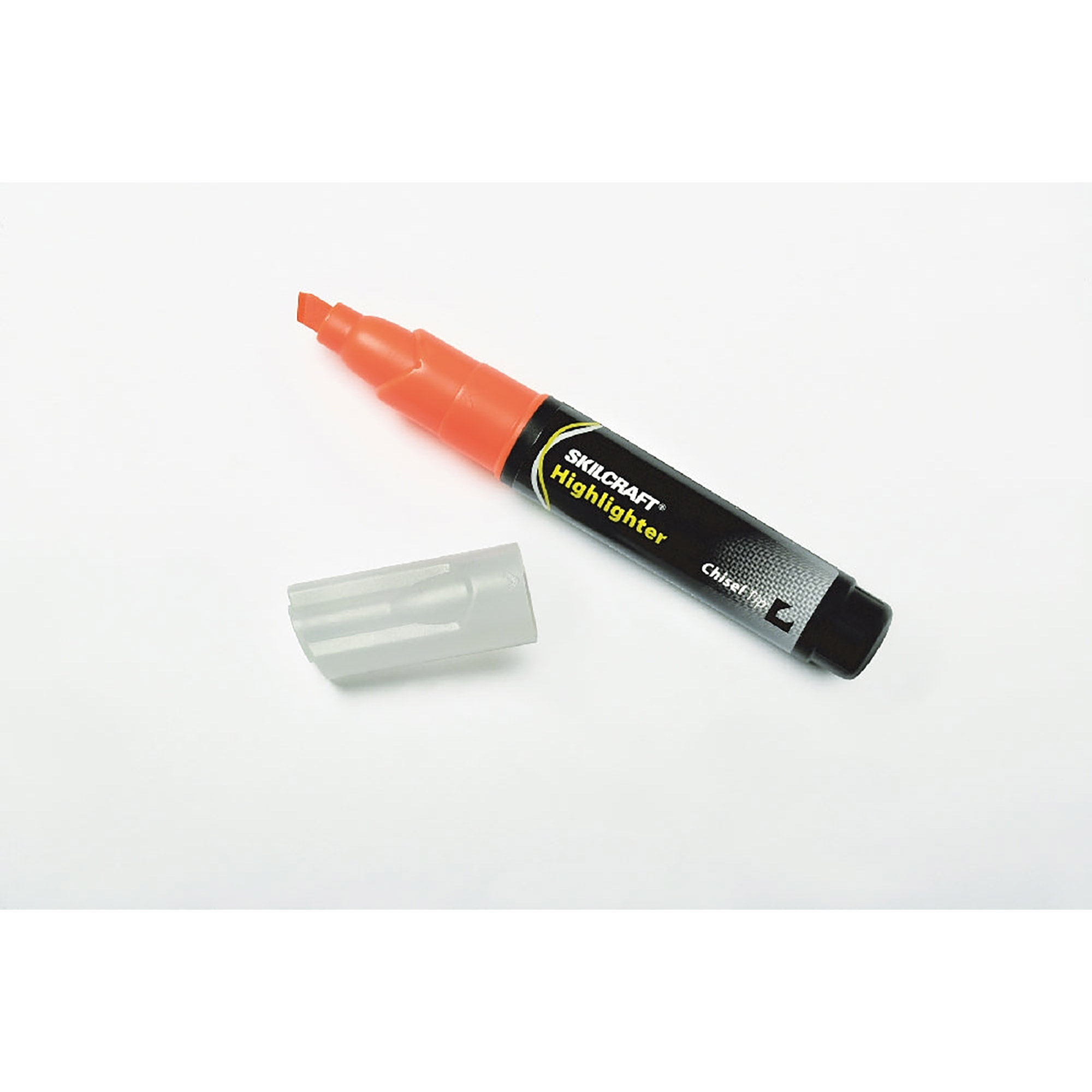 Marker, Tube Type, Highlighter, Chisel Tip, Orange - 12/PK