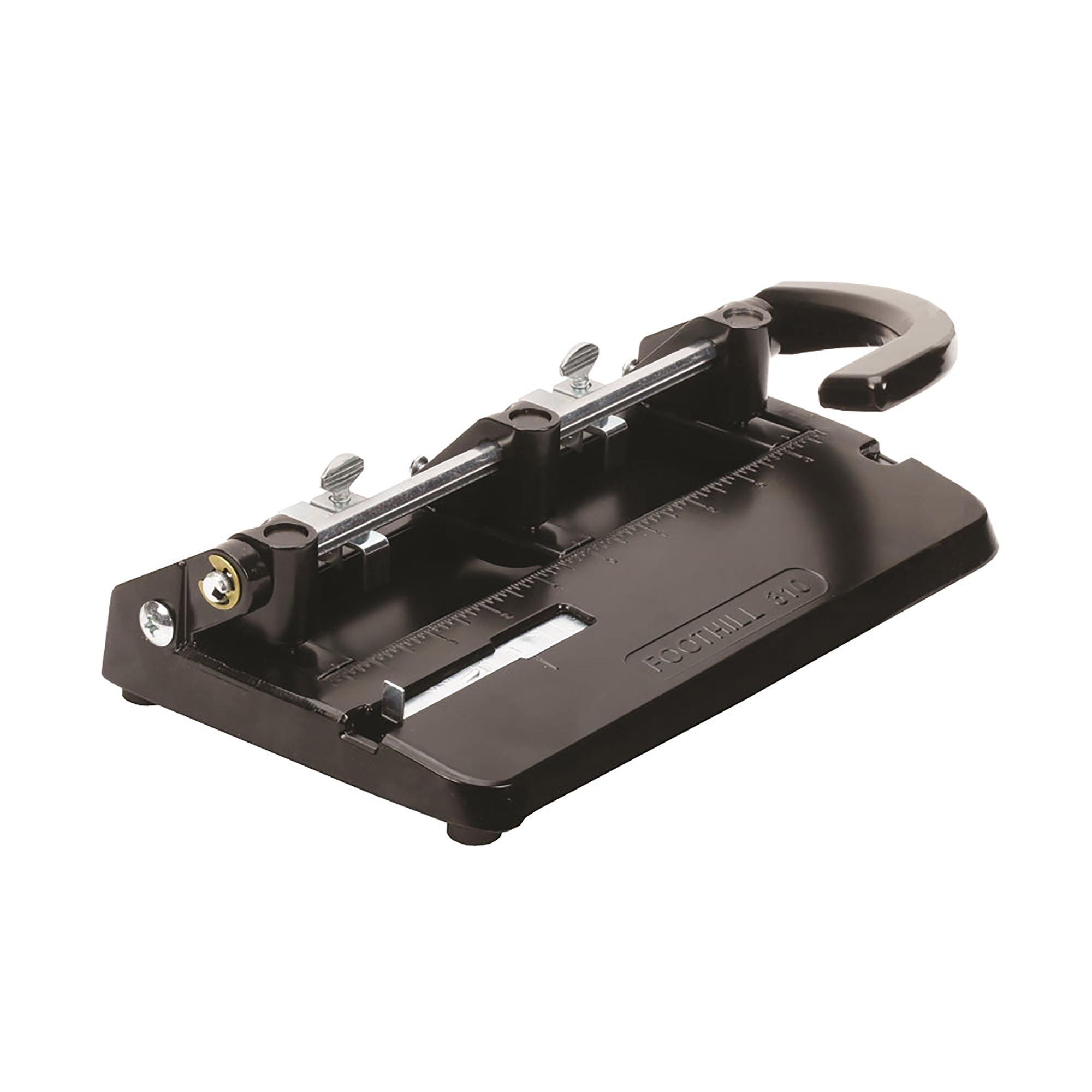Perforator, Paper, Desk, 3-Hole, Heavy-Duty, 9/32", Black - 12/PK