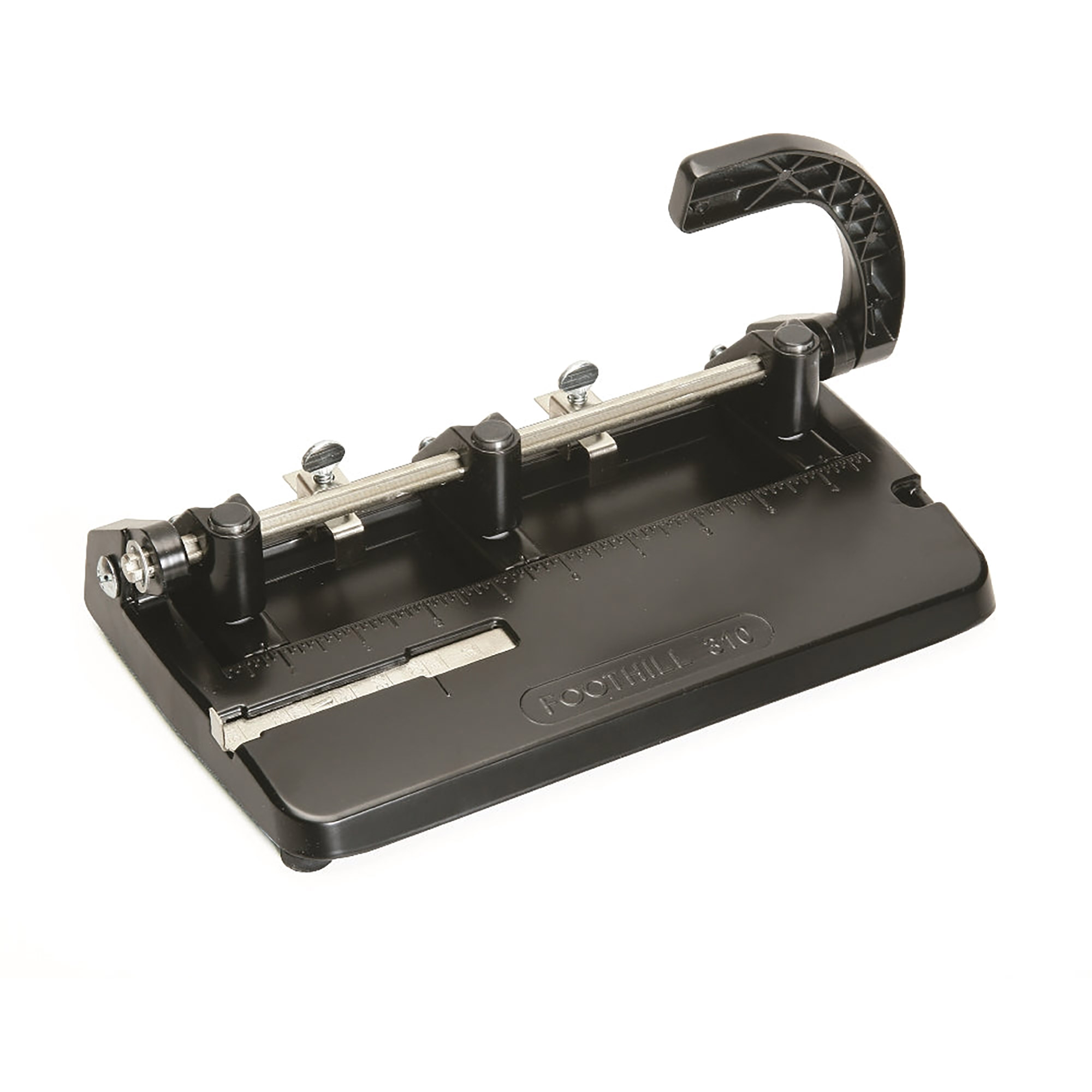 Perforator, Paper, Desk, 3-Hole, Heavy Duty, 13/32", Black - Each