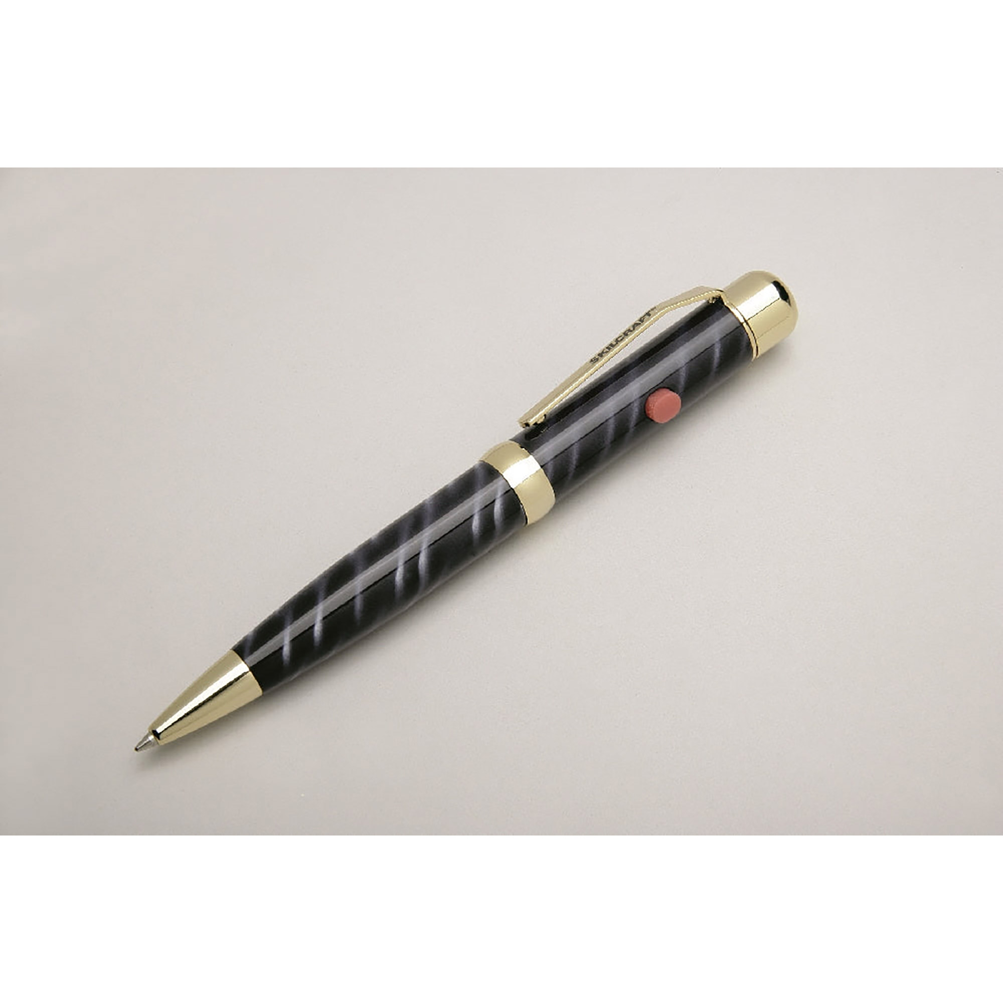Pen, Ballpoint, Multi-Function w/Laser Pointer, Metal Barrel, Black And Blue Ink, Fine Point - 6/PK