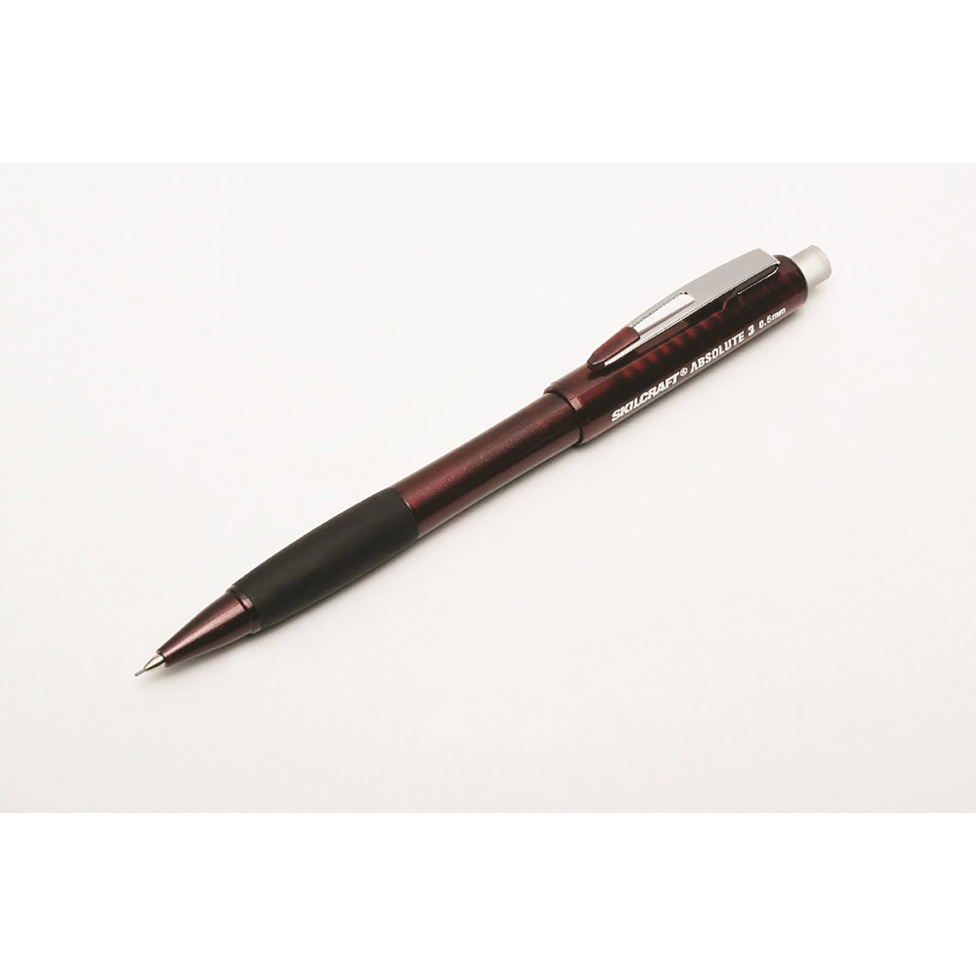 Pencil, Mechanical, Dual Action, Cushion Grip, Pearl Burgundy Barrel, 0.5 Mm - 6/BX