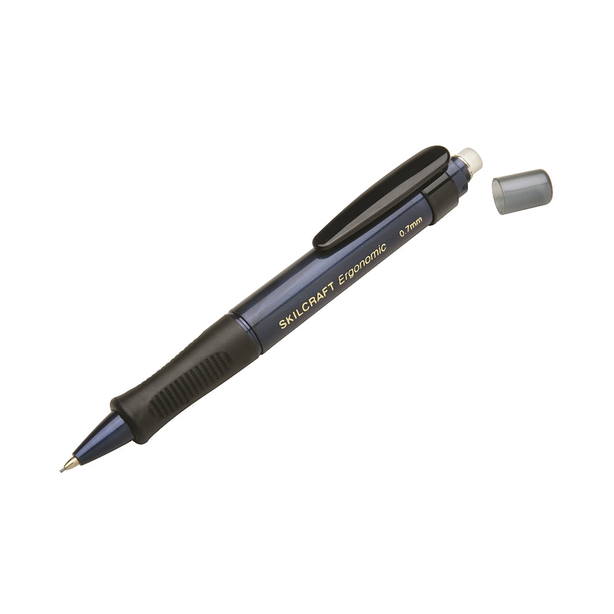 Pencil, Mechanical, Ergonomic, Blue Barrel, 0.7Mm - 6/BX