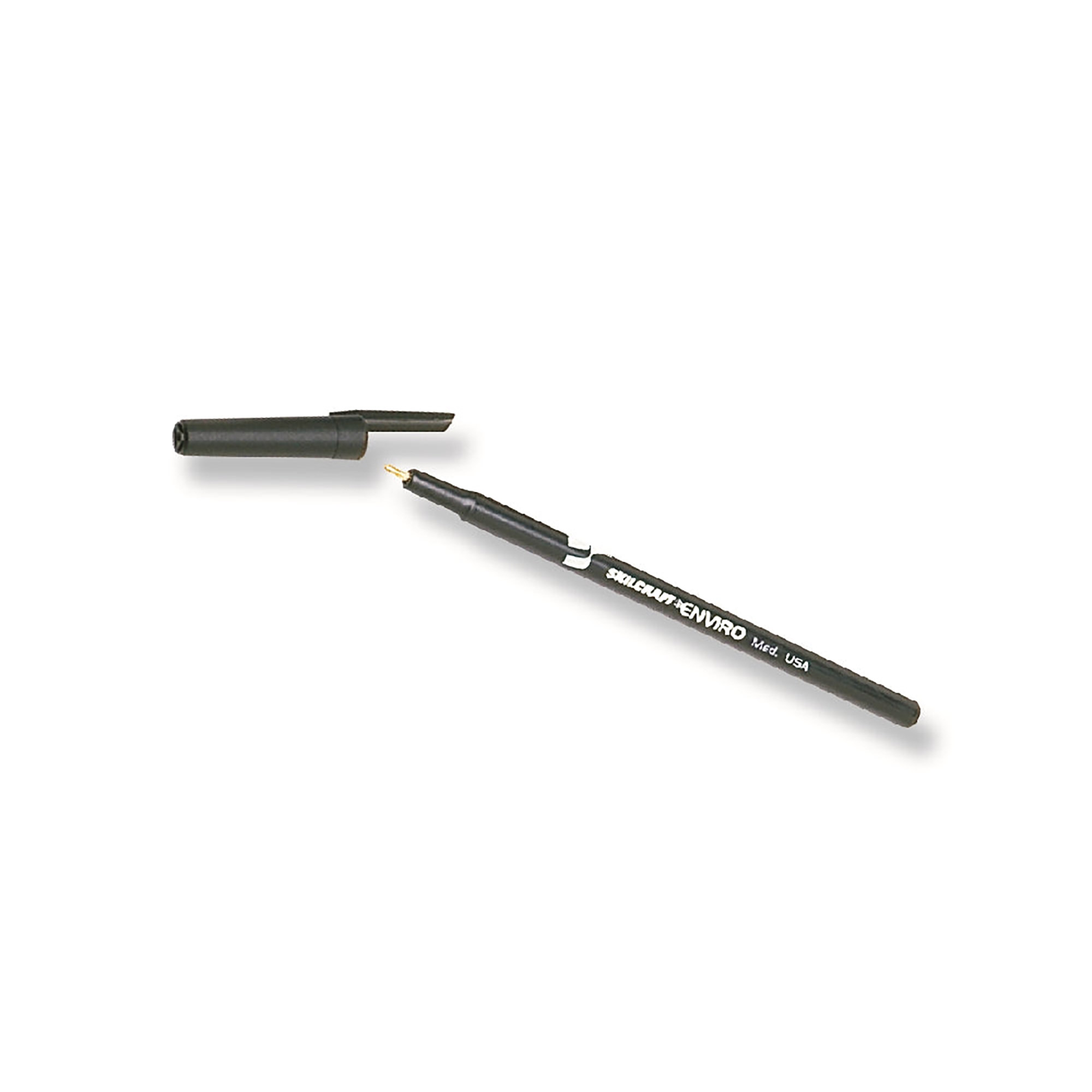 Pen, Ballpoint, Stick Type, Recycled, Black Ink, Medium Point - 12/PK
