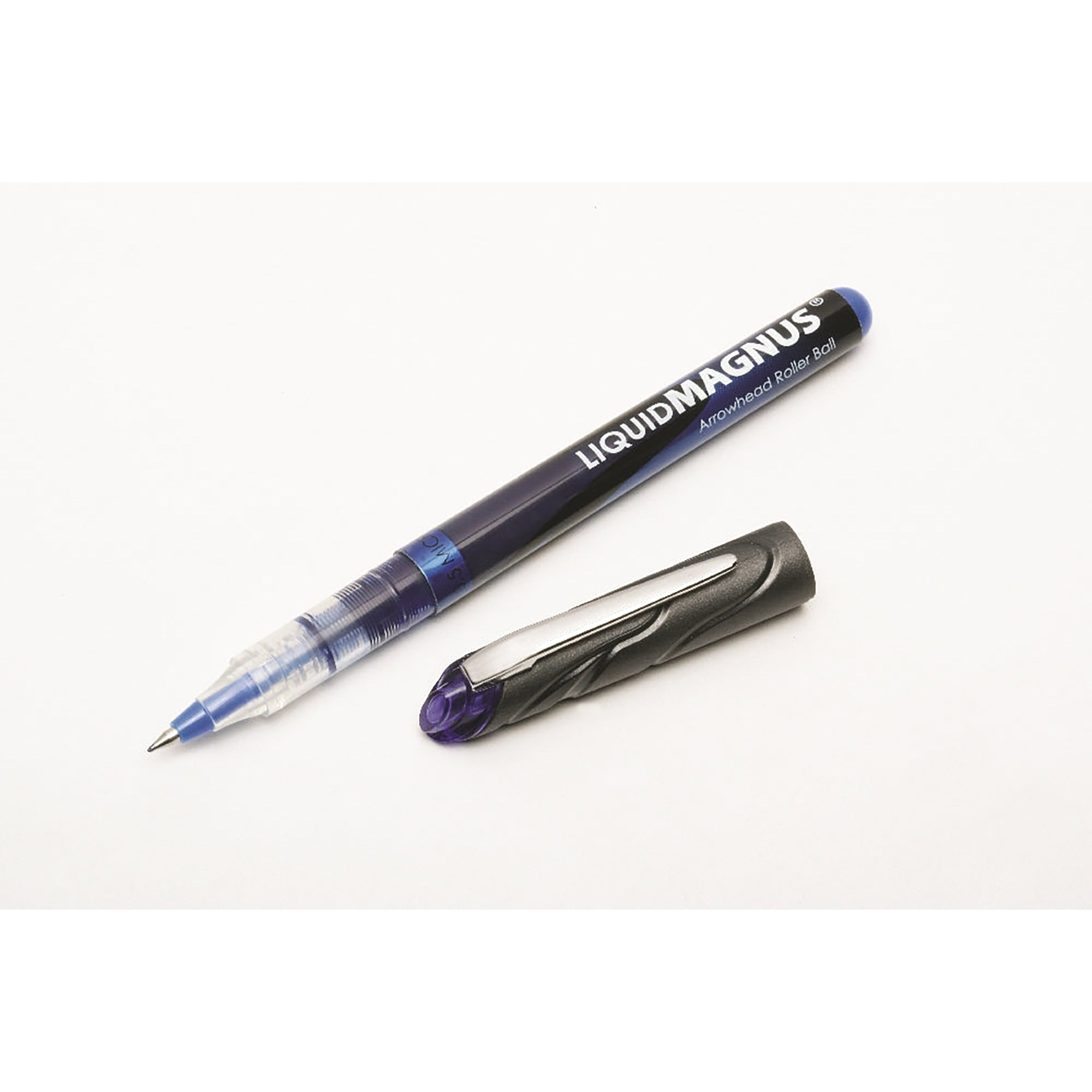 Pen, Roller Ball, Free Ink, Blue, Microfine Point (0.5 Mm) - 12/PK