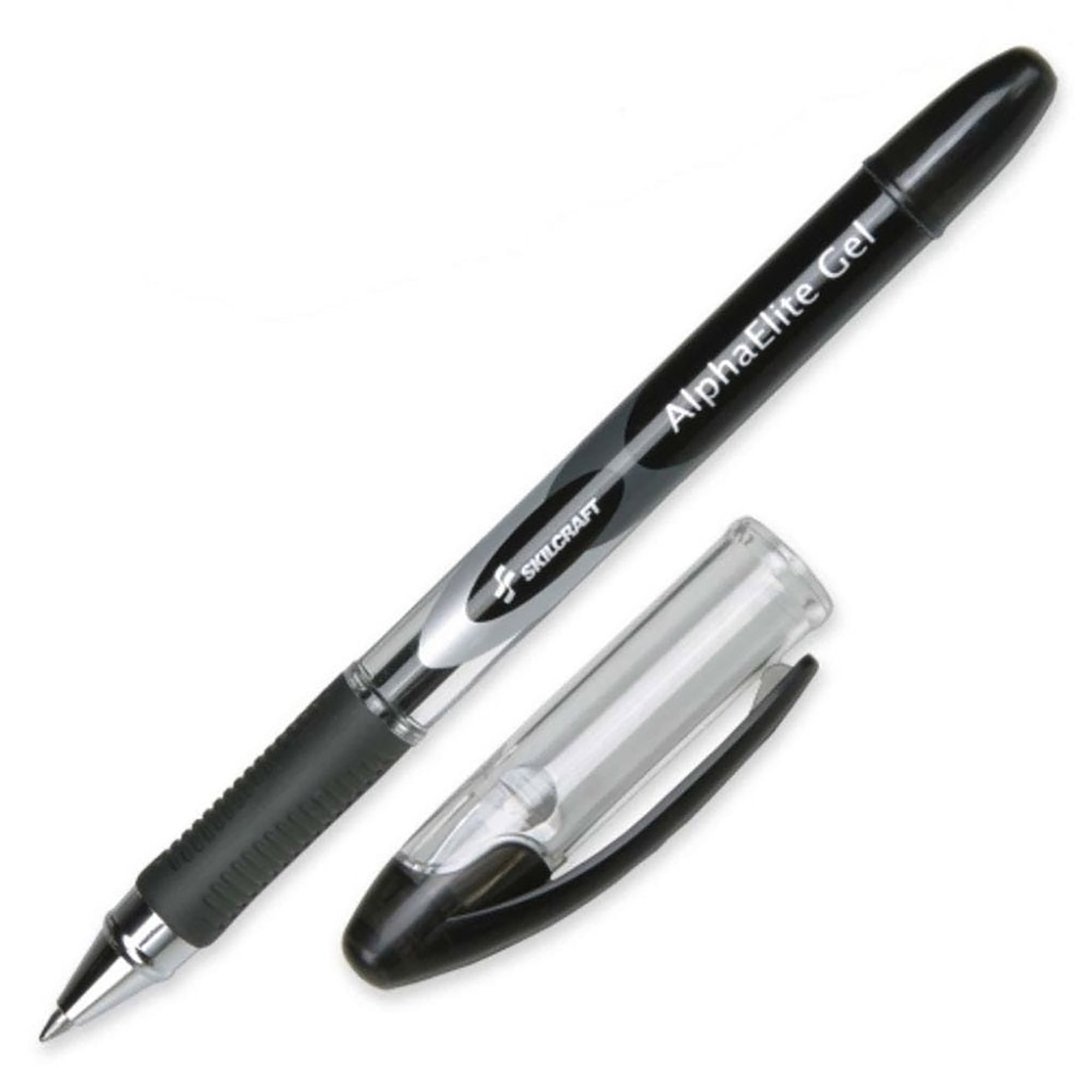 Pen, Gel Ink, Alphaelite, Black, Medium Point - 12/PK