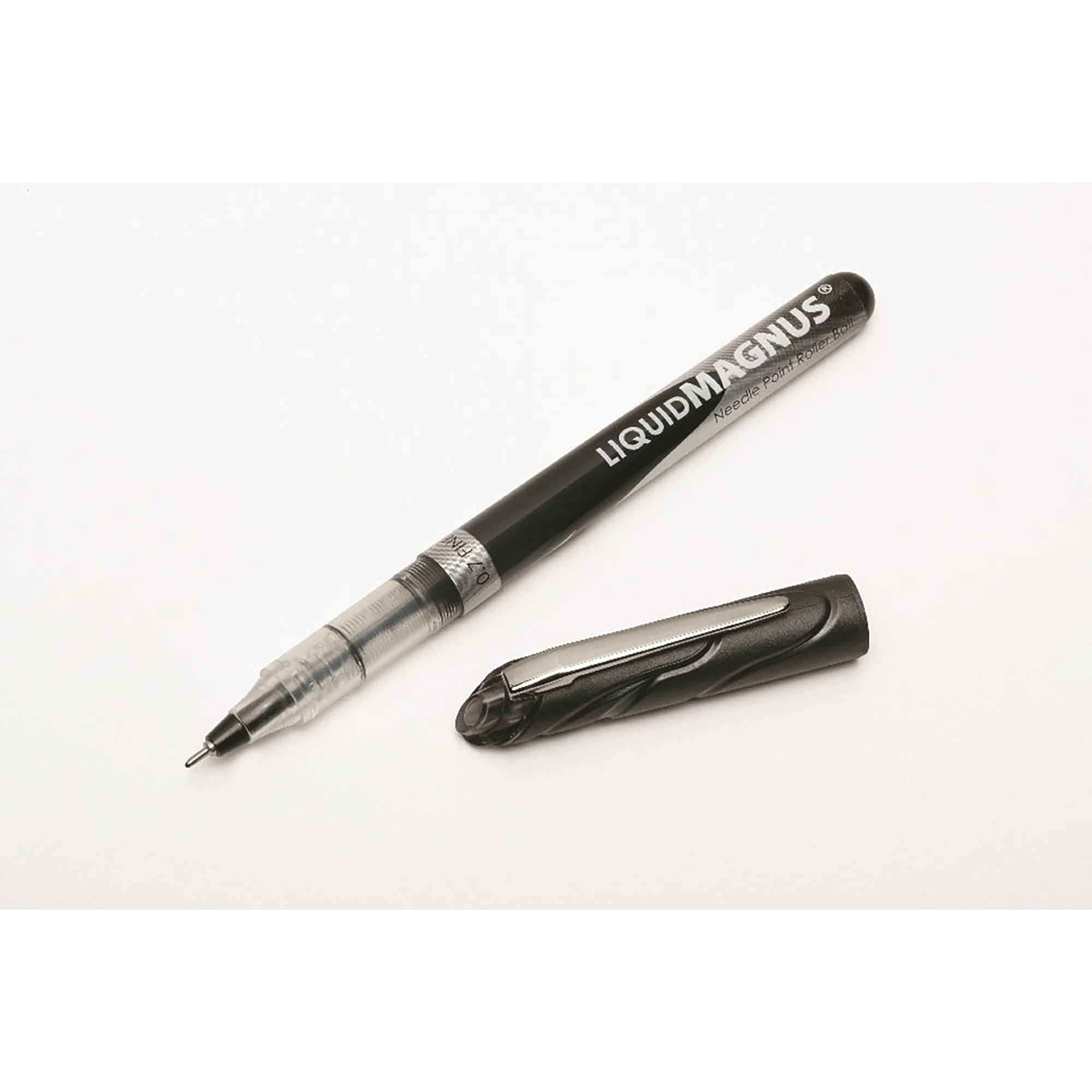 Pen, Needle Point, Free Ink, Black, Fine Point (0.7 Mm) - 12/PK