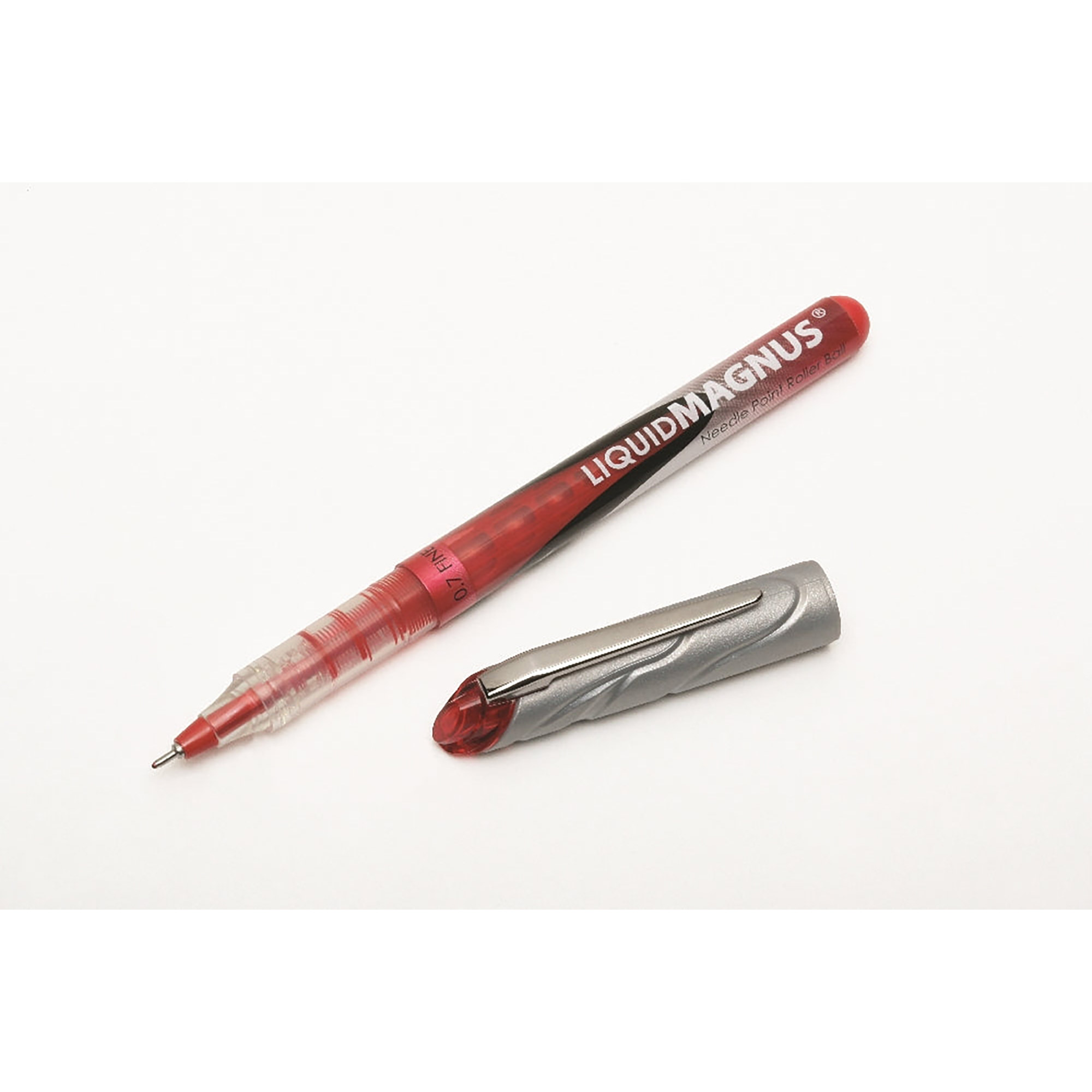 Pen, Needle Point, Free Ink, Red, Fine Point (0.7 Mm) - 12/PK