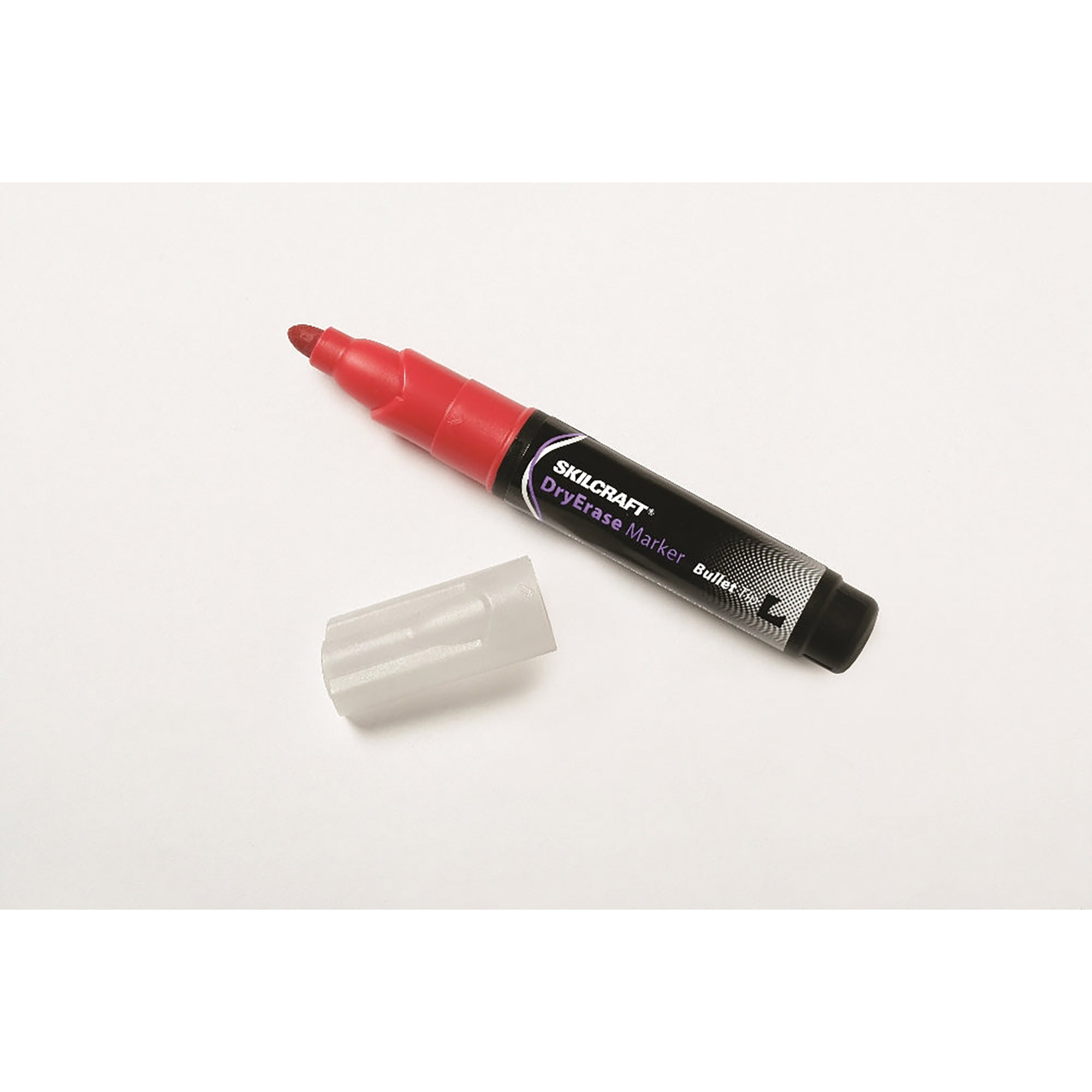 Marker, Dry Erase, Tube Type, Bullet Tip, Red - 12/PK