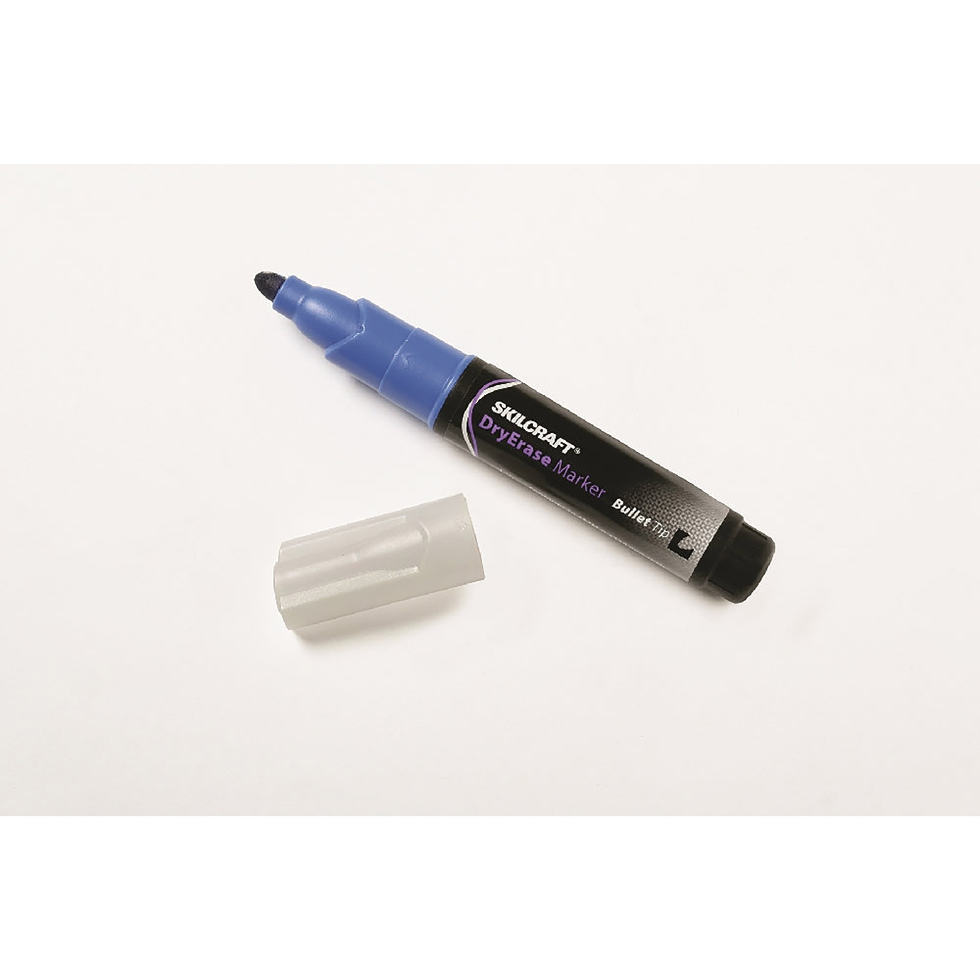 Marker, Dry Erase, Tube Type, Bullet Tip, Blue - 12/PK
