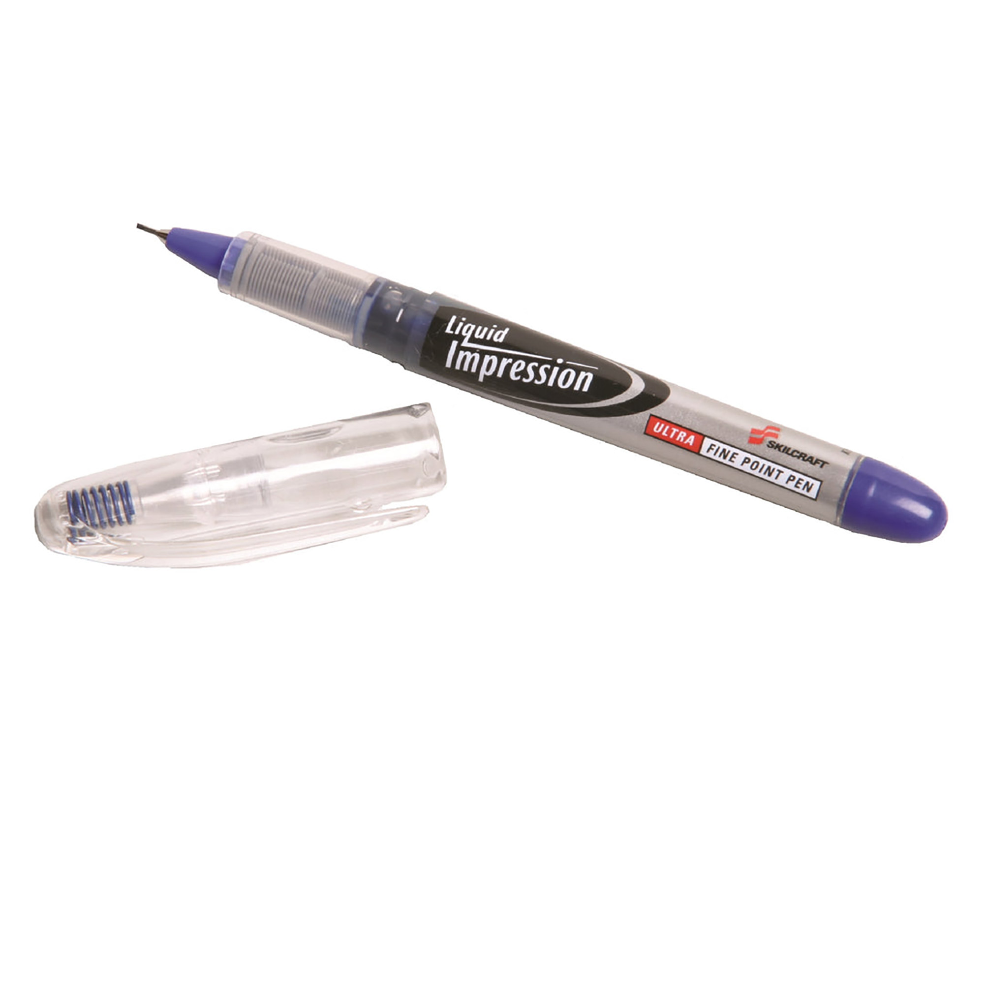 Marker, Extra Fine Tip, Blue - 12/PK