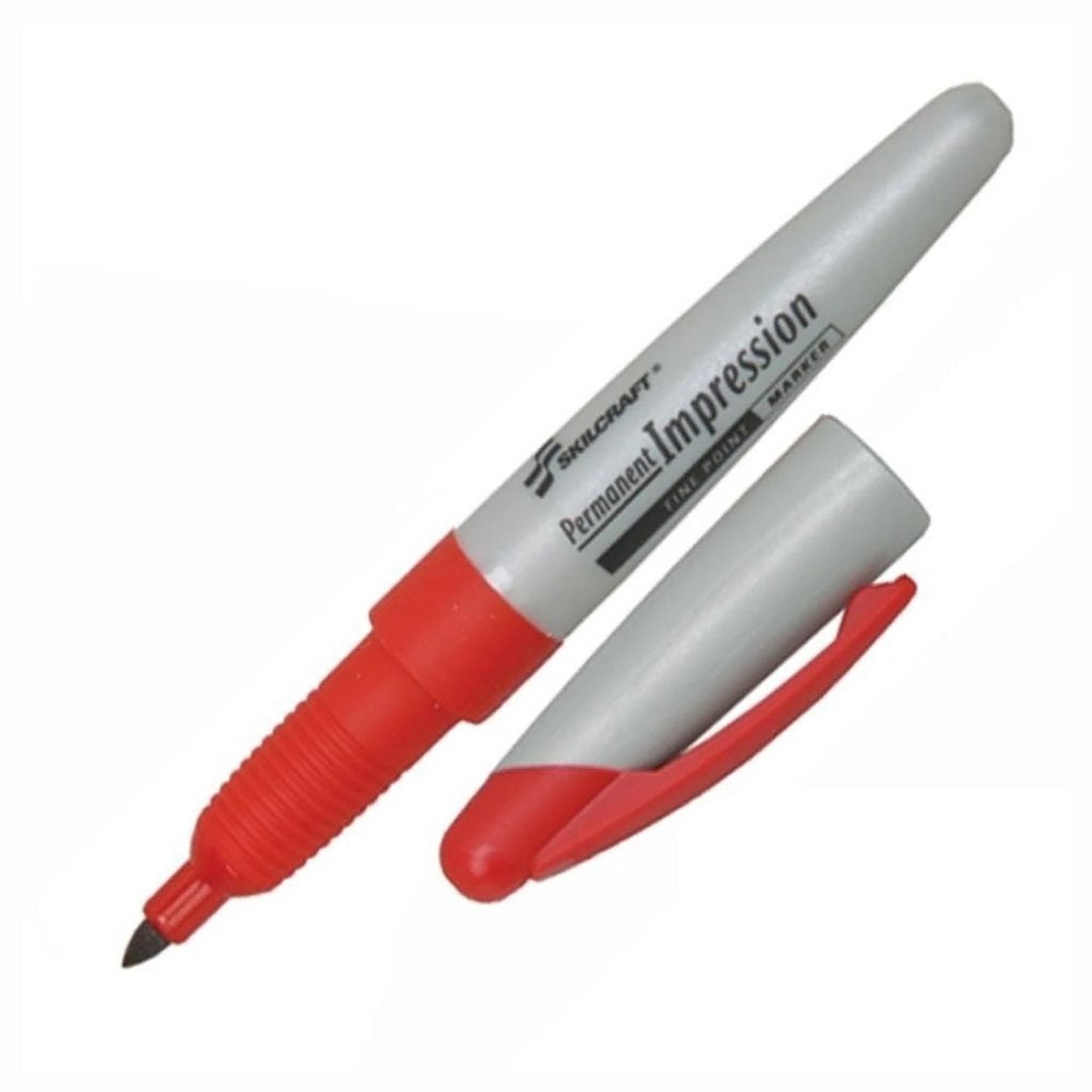 Marker, Fine Tip, Red - 12/PK