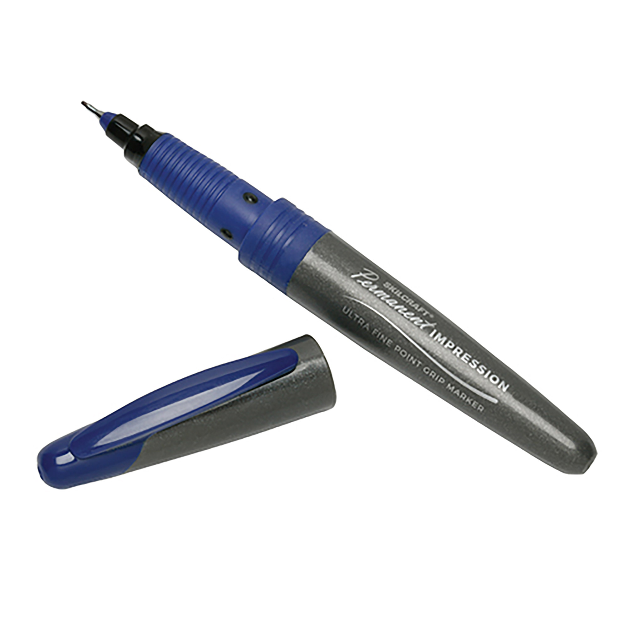 Marker, Ultra-Fine Tip, Blue - 12/PK