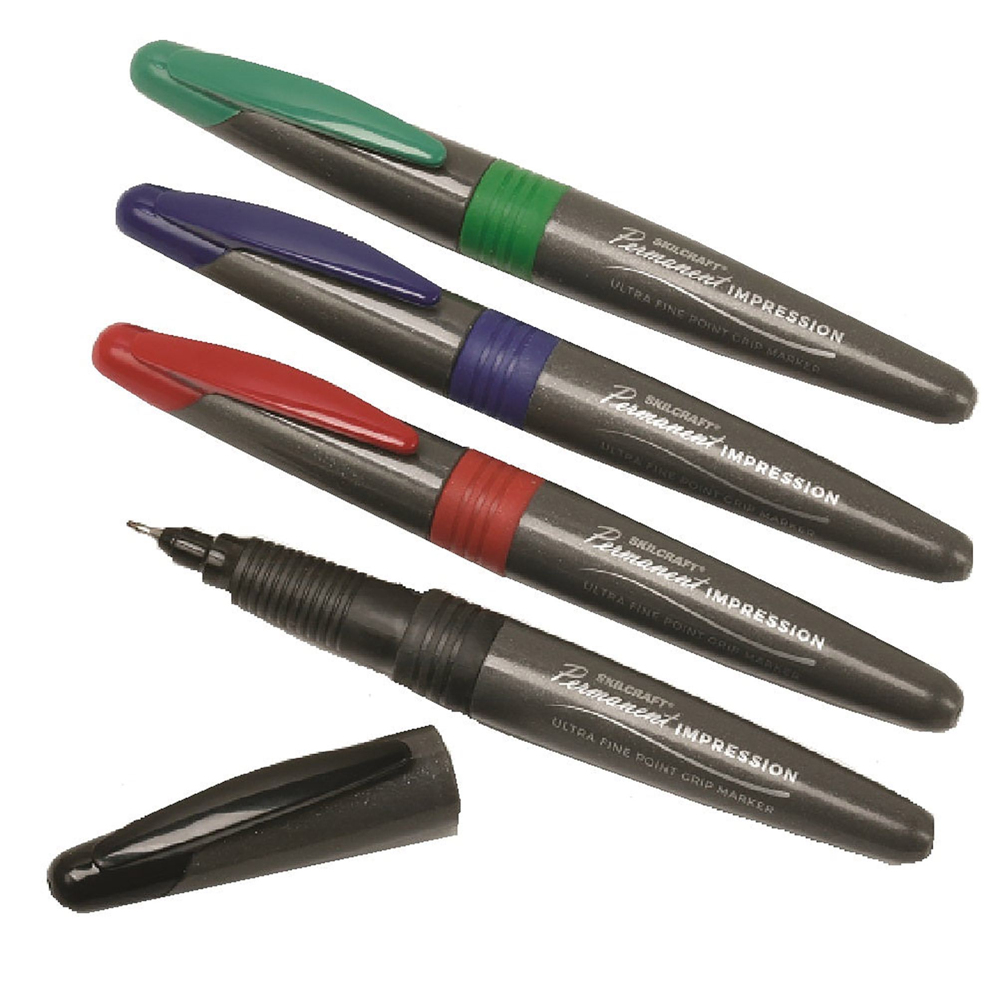 Marker, Ultra-Fine Tip, 4-Color Set